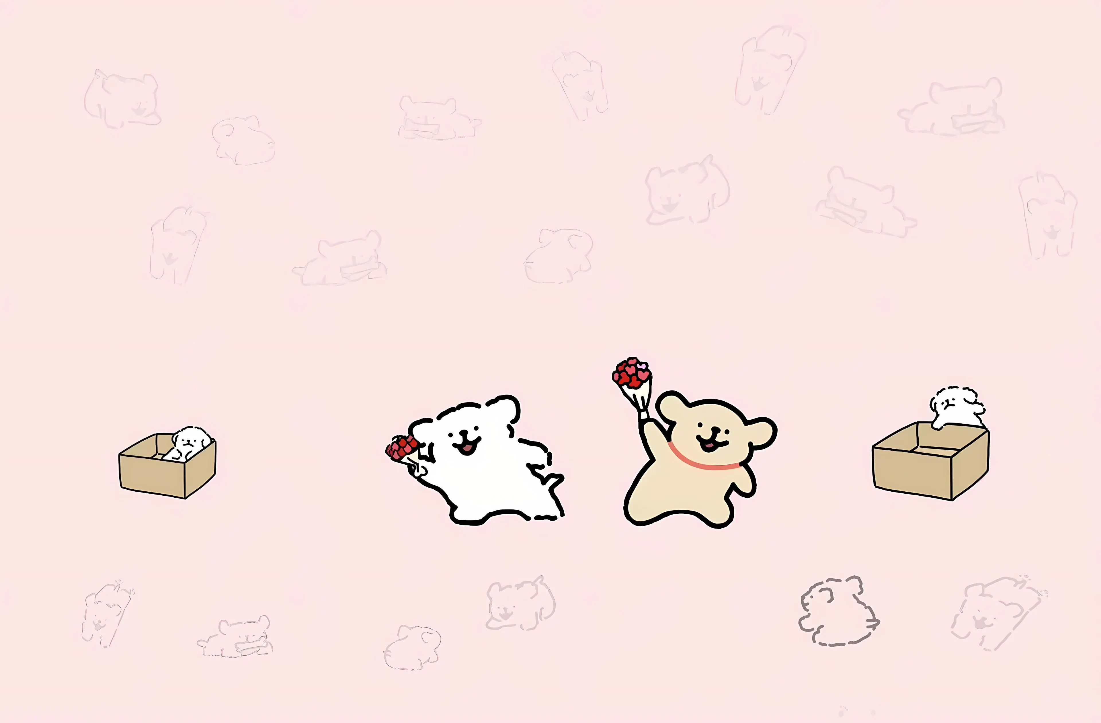 卡通 插画 文字 可爱 壁纸预览