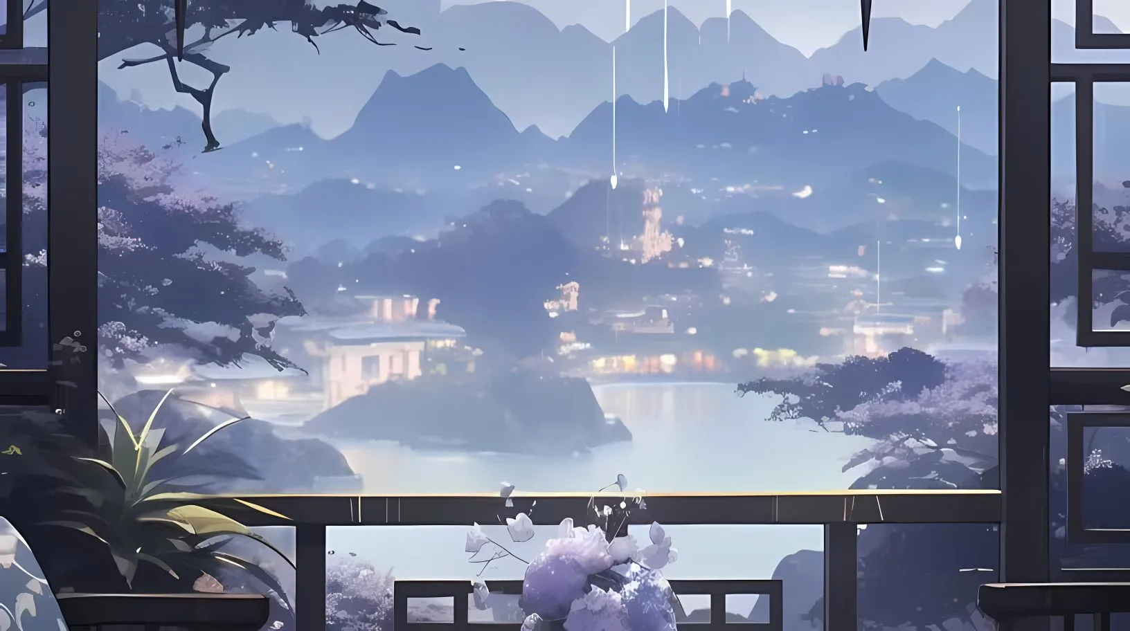 插画 古风 诗情画意 壁纸预览