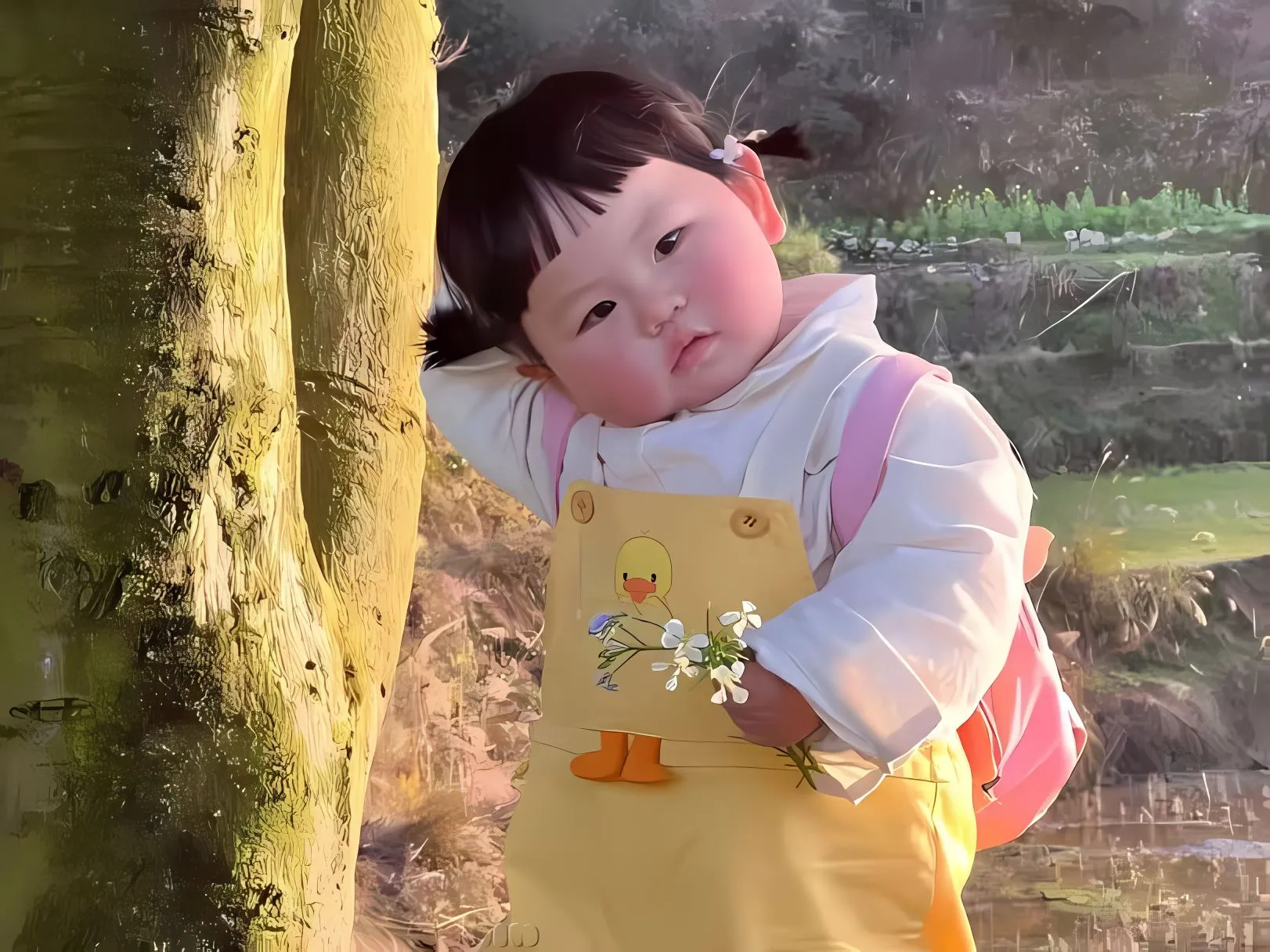 可爱 瑶一瑶 萌娃 壁纸预览