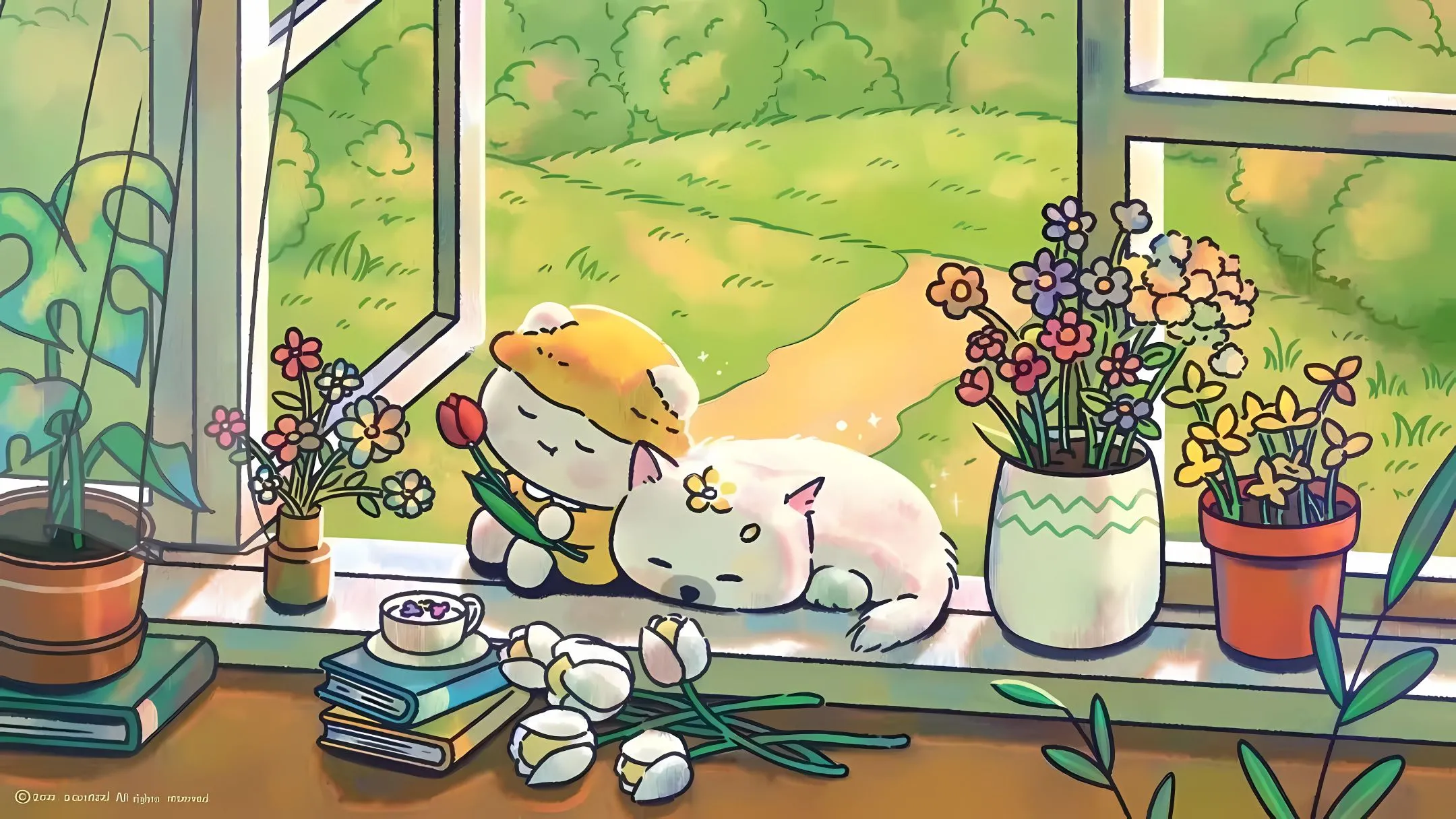 动漫 卡通 夏日 治愈 壁纸预览