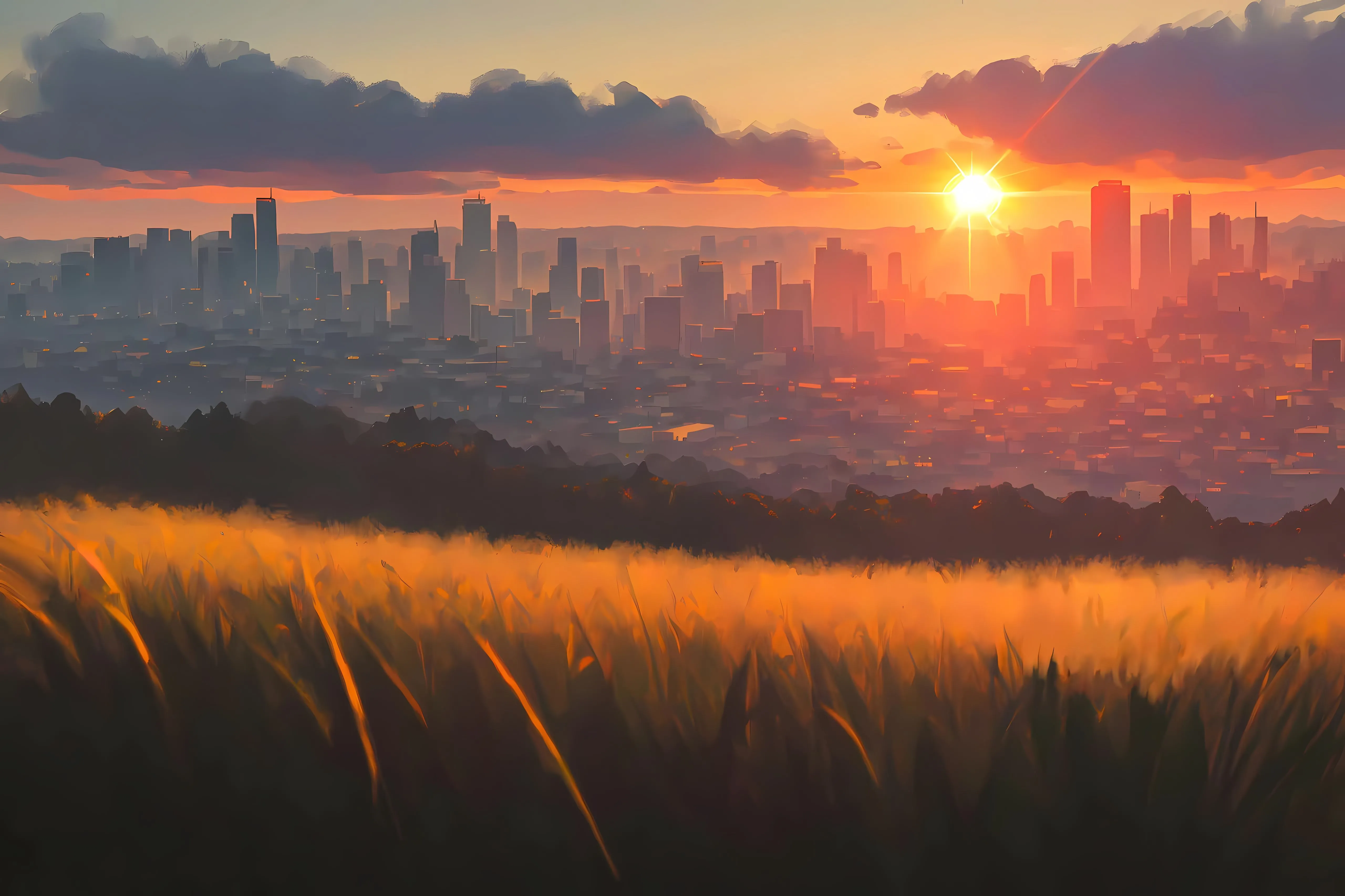 风景 夕阳 落日 氛围感 壁纸预览