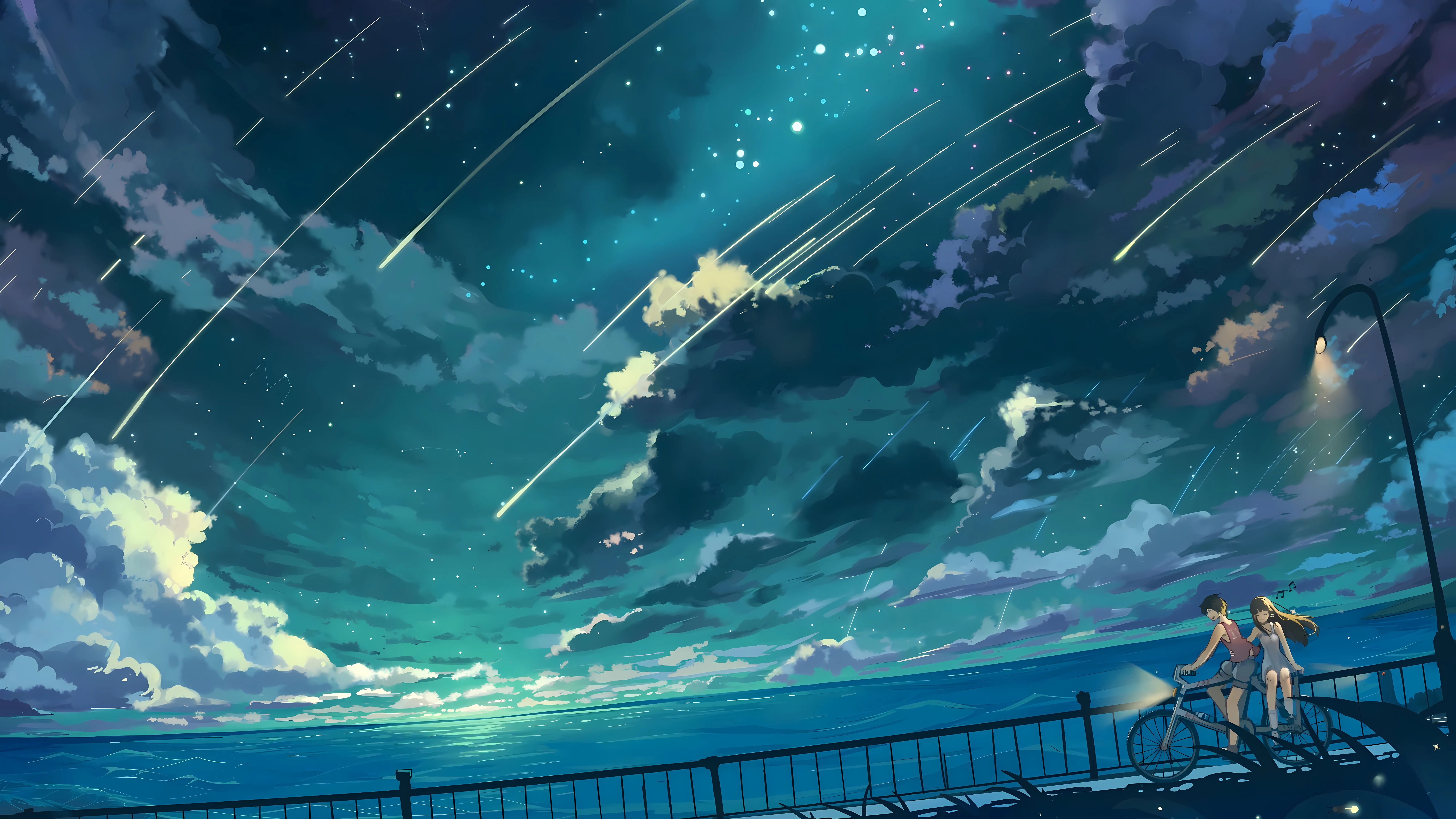 ins风 流星 情侣 浪漫 壁纸预览