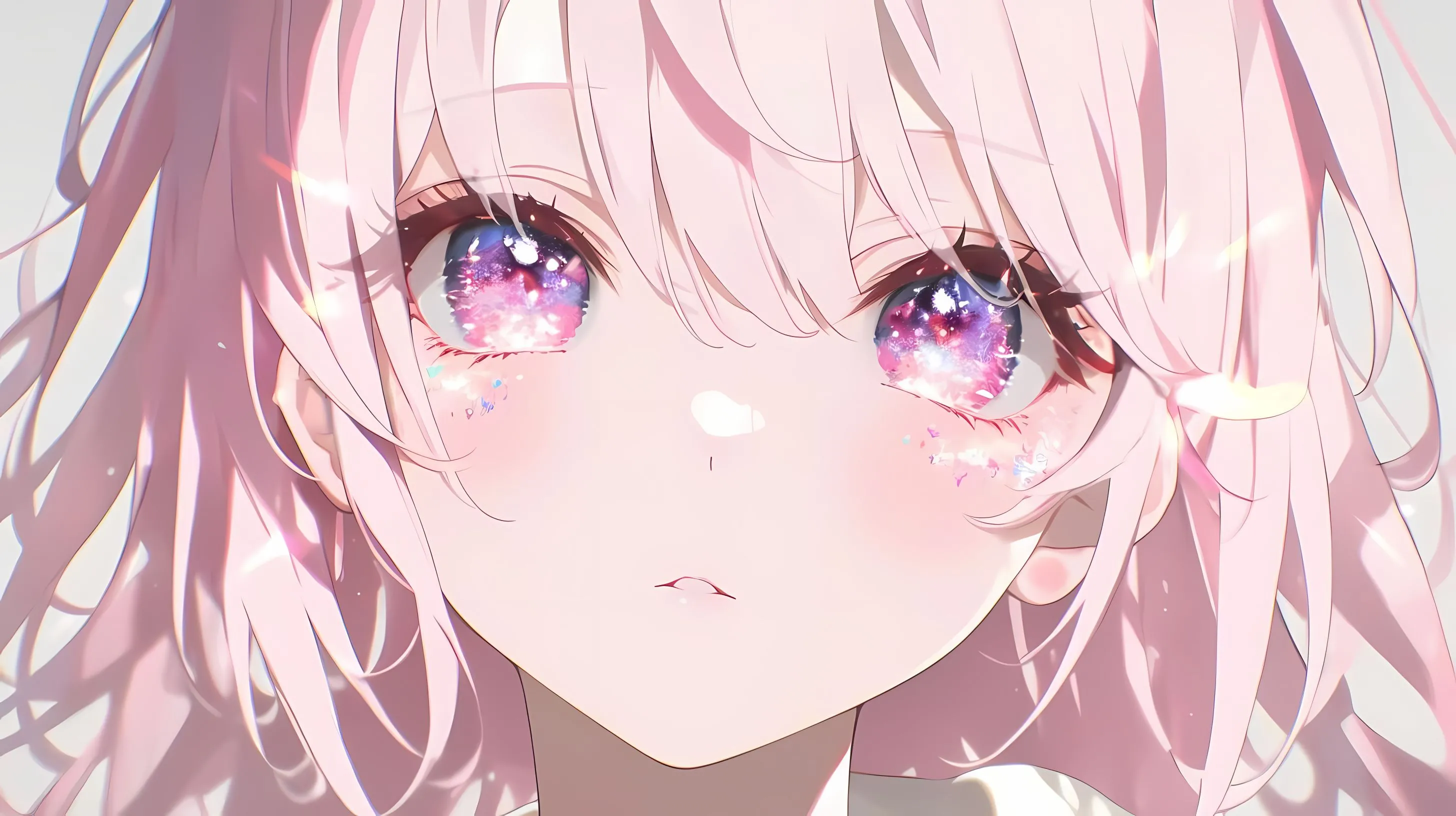 动漫 粉色系 动漫少女 大眼睛 壁纸预览