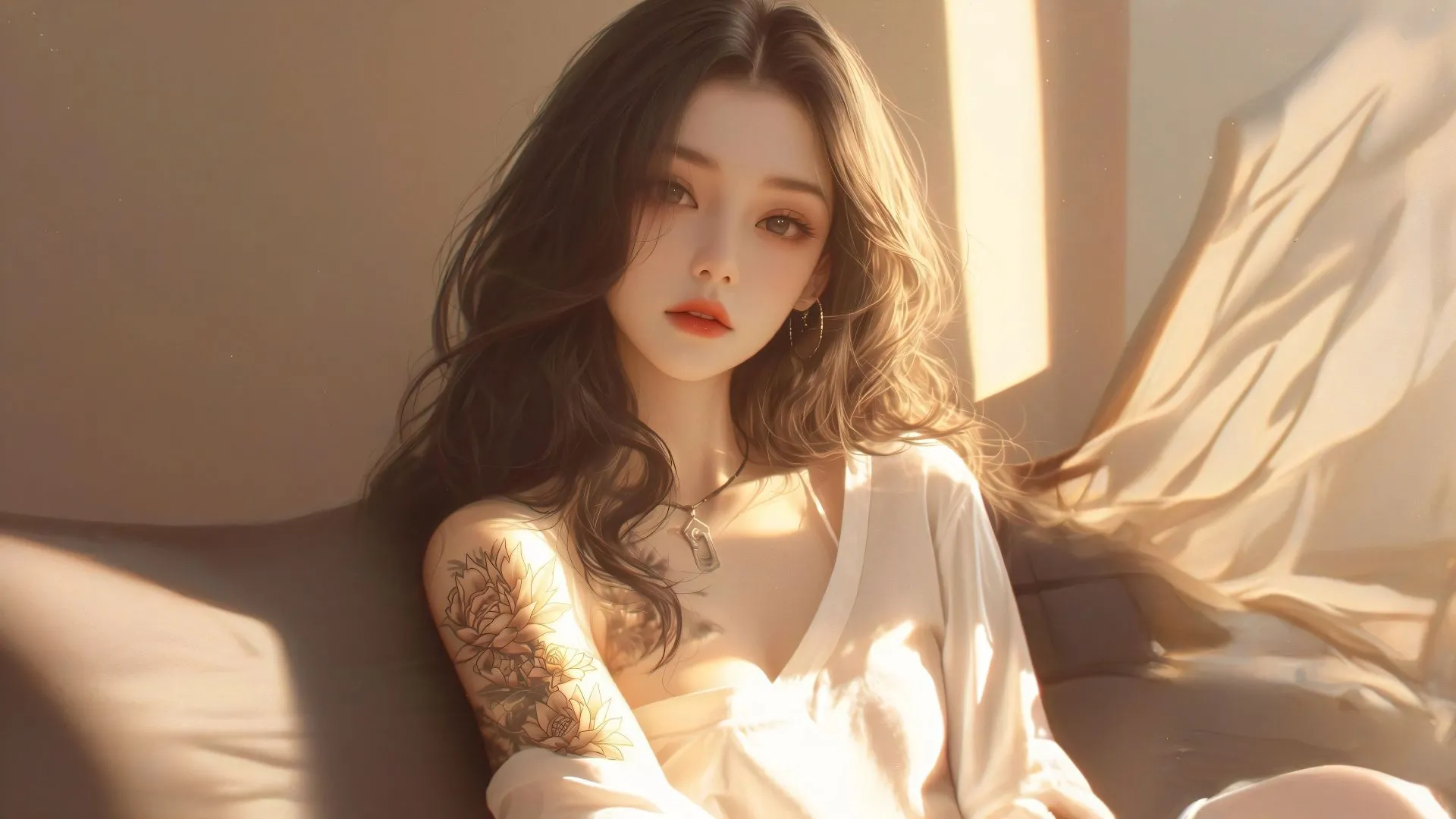 美女 高颜值 二次元 长发少女 壁纸预览