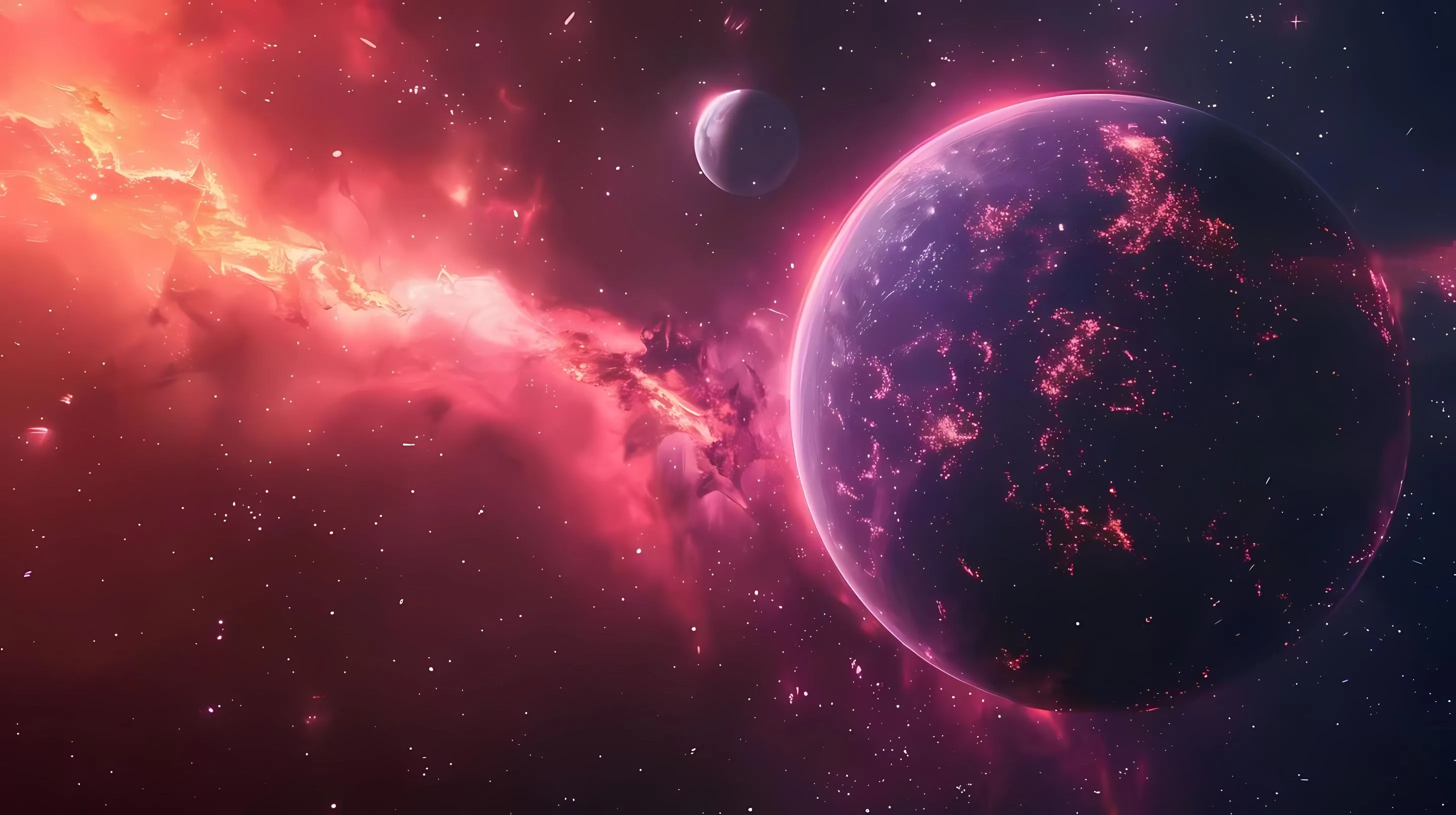 插画 宇宙 星空 绝美 唯美 治愈 壁纸预览