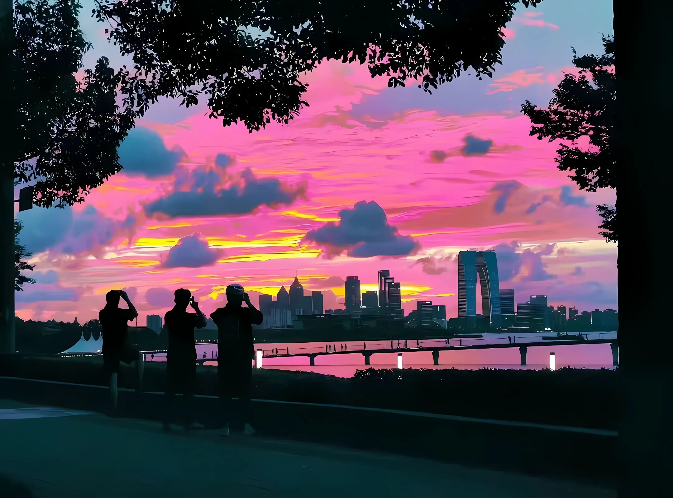 风景 晚霞 日落 美出天际 壁纸预览