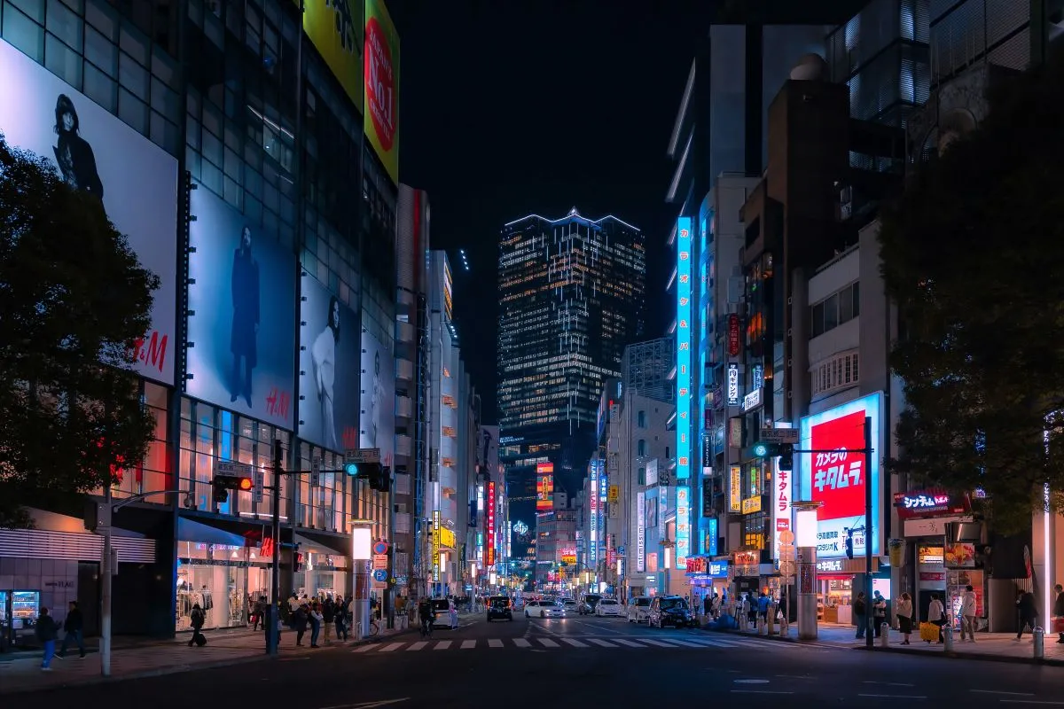 风景 城市夜景 霓虹灯 街道 壁纸预览