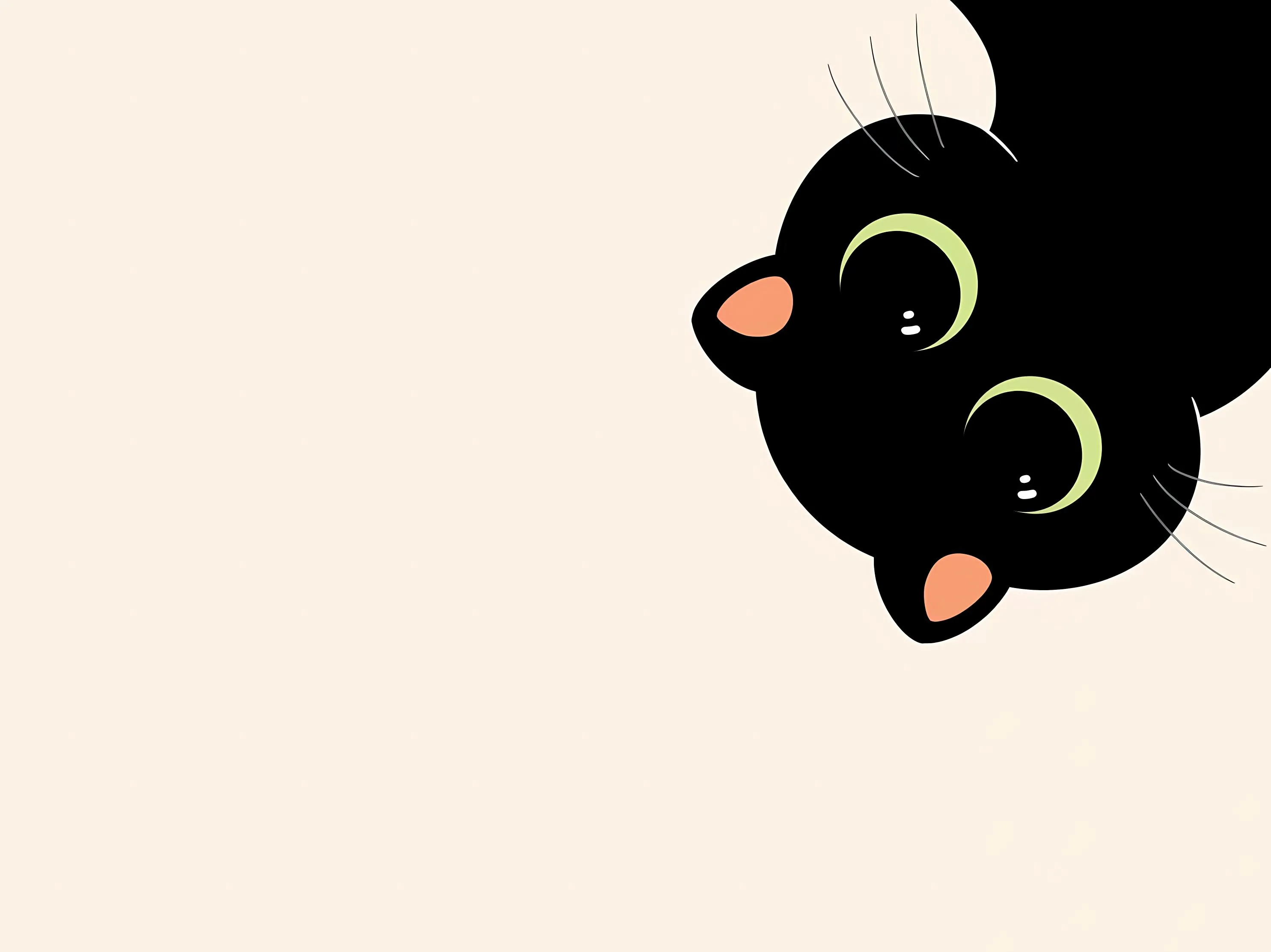 插画 动物 小猫 猫咪 可爱 壁纸预览