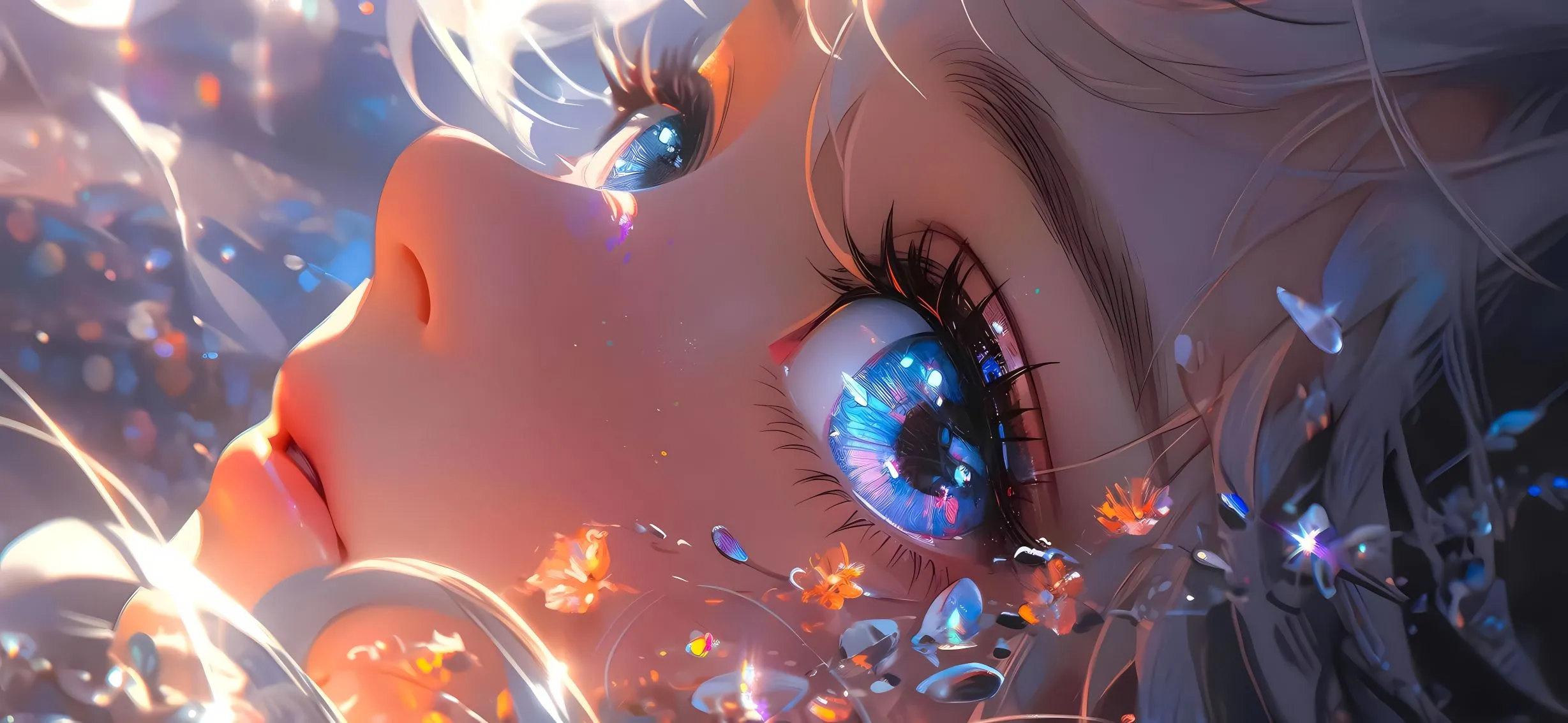 动漫 动漫少女 星星眼 蓝眼眸 壁纸预览