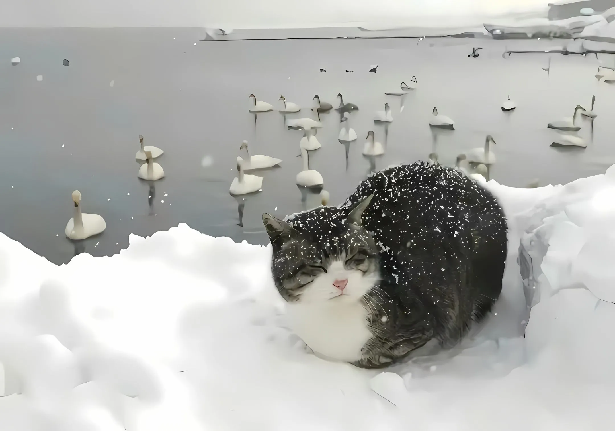 ins风 动物 小猫 可爱 壁纸预览