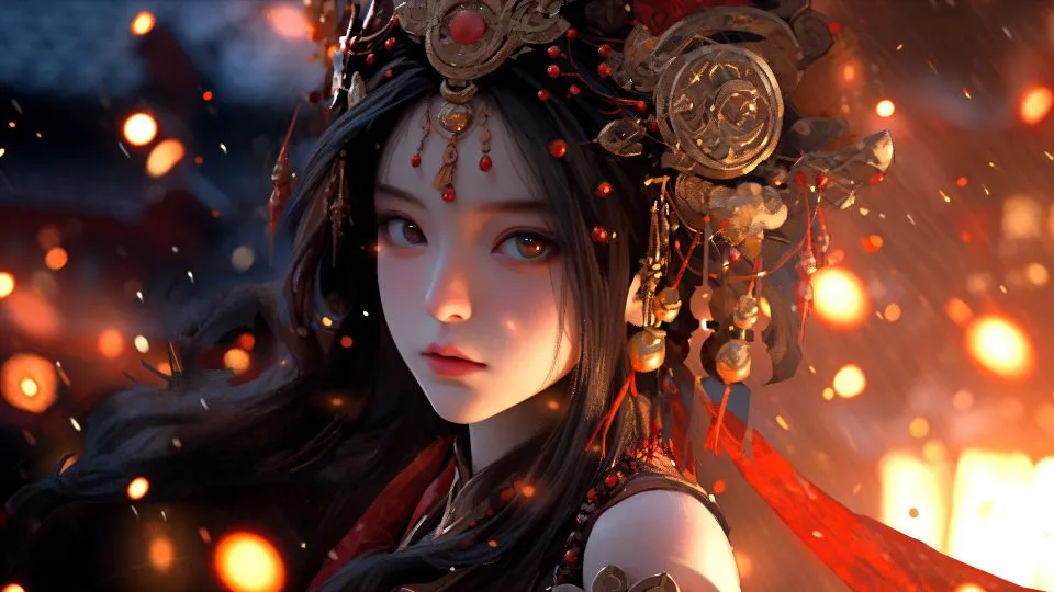 美女 国风少女 中国风 古风美人 壁纸预览