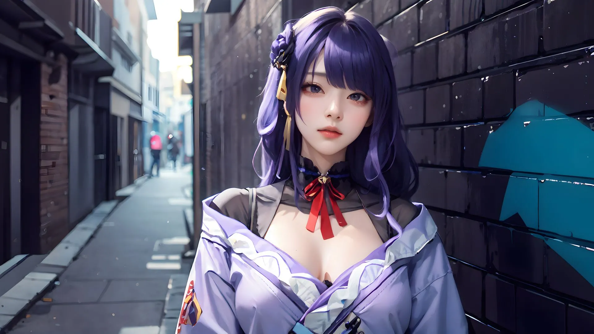 动漫 动漫少女 紫发少女 美女 高颜值 壁纸预览