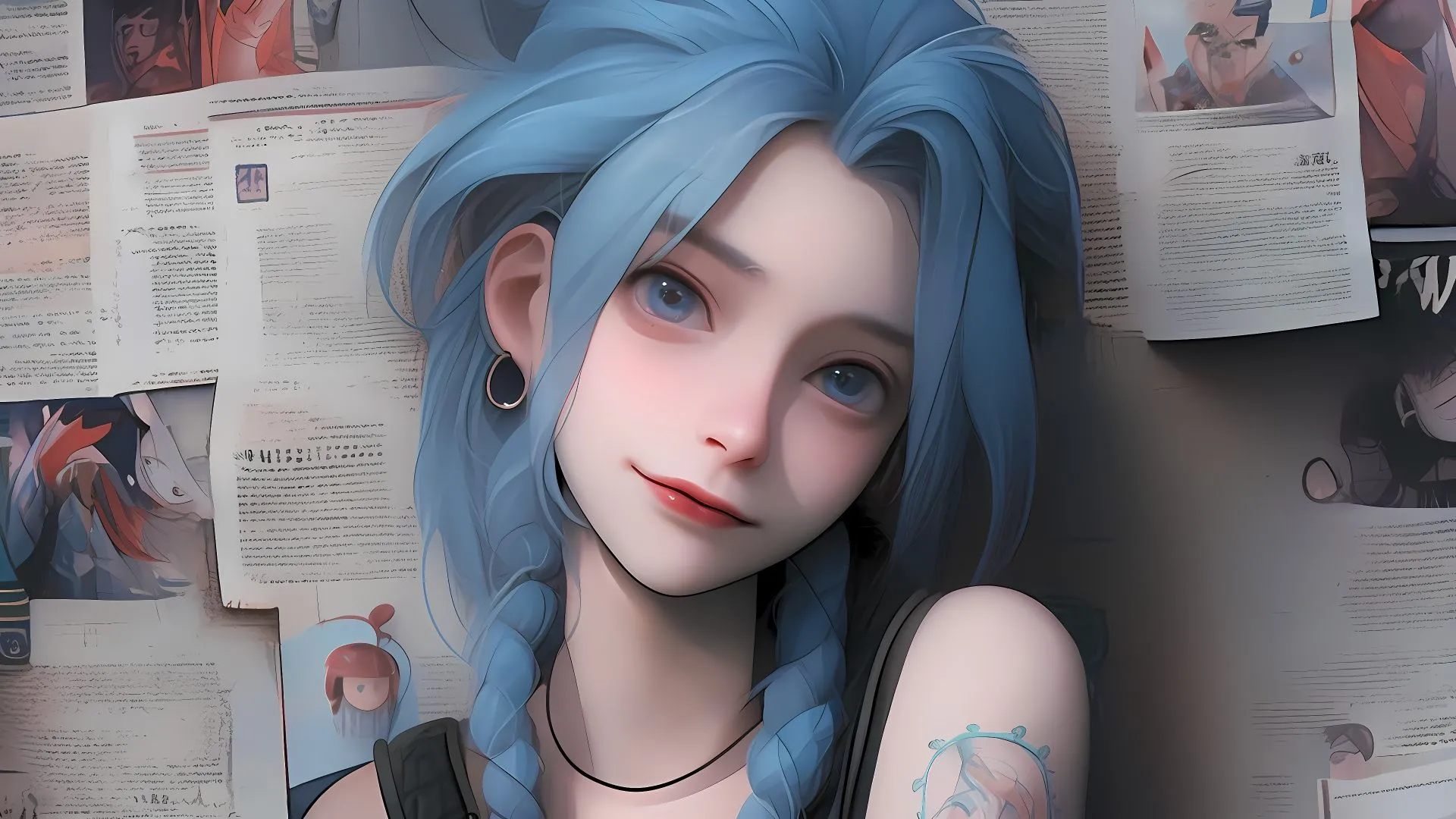 动漫 美女 金克丝 高颜值 壁纸预览