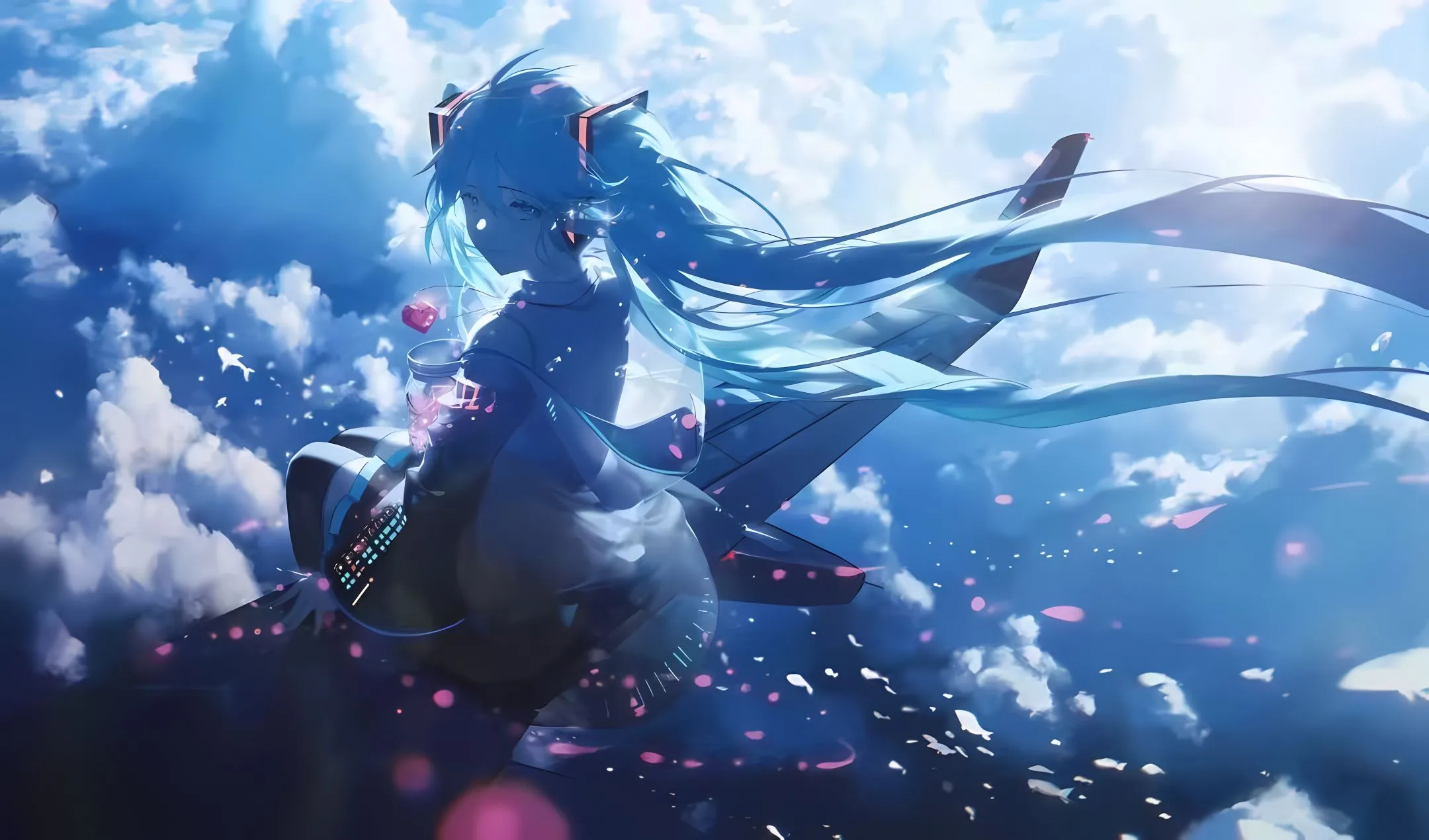 动漫 美女 初音未来 氛围感 二次元 壁纸预览