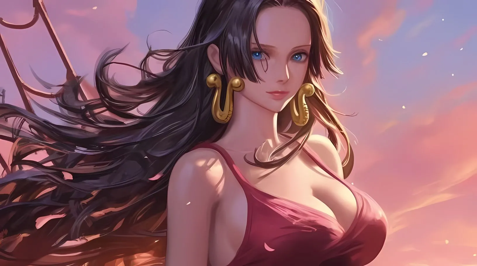 动漫 美女 海贼王 性感 动漫少女 女帝汉库克 壁纸预览