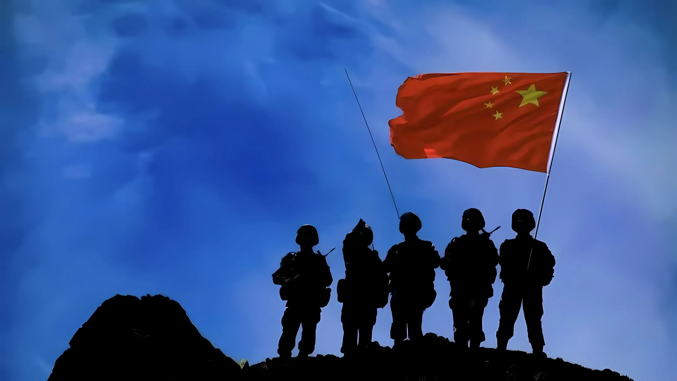 励志 五星红旗 爱国 爱党 红色 壁纸预览