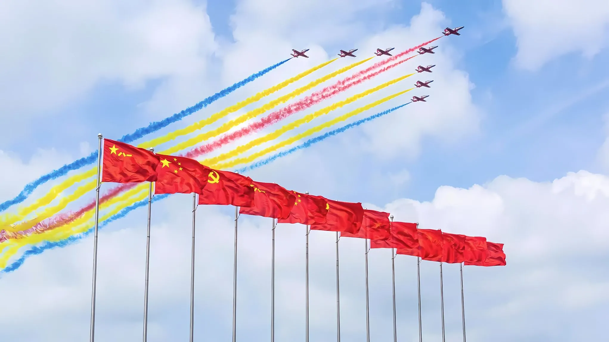 励志 五星红旗 爱国 爱党 红色 壁纸预览
