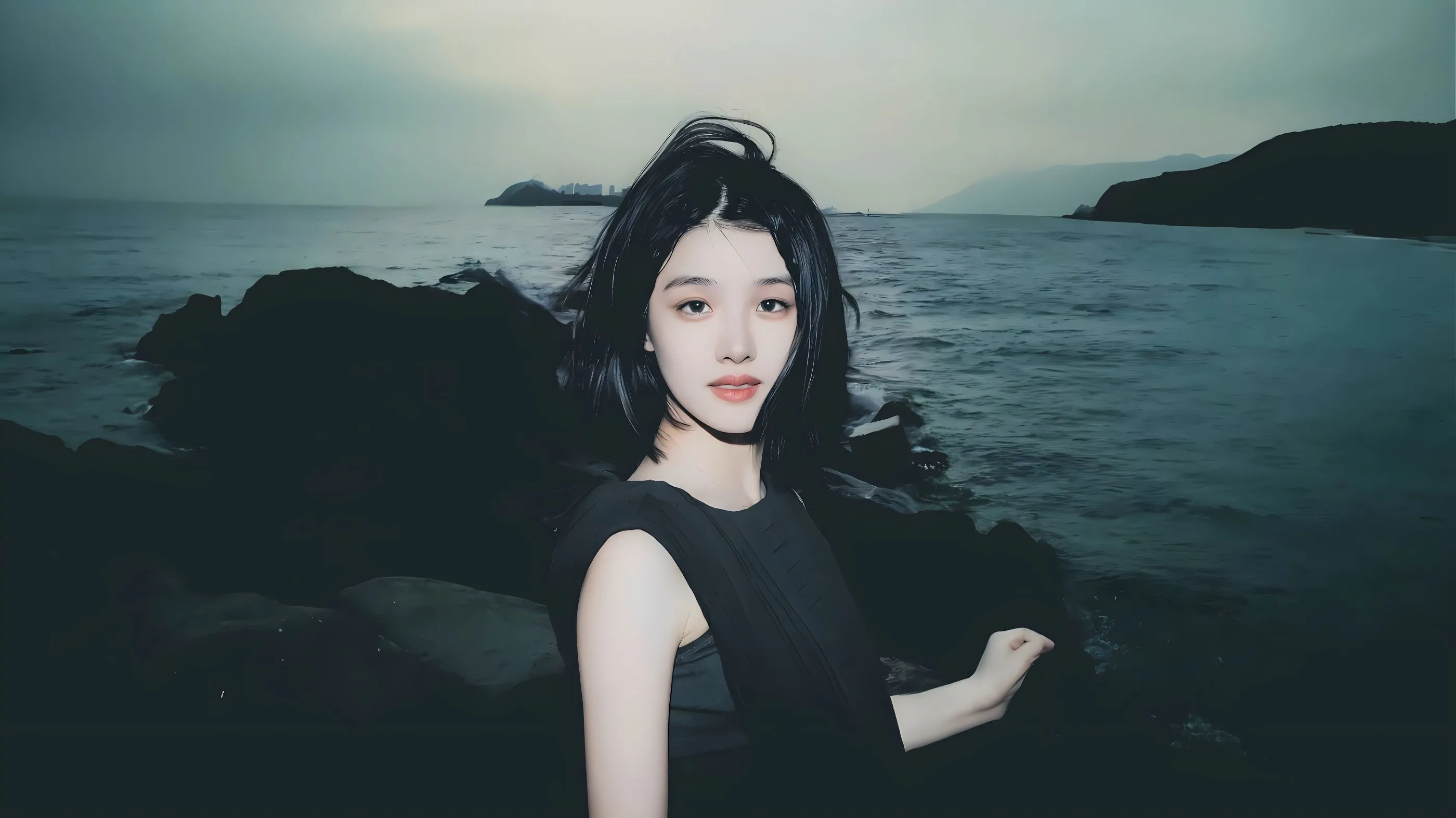 美女 海边少女 氛围感写真 壁纸预览