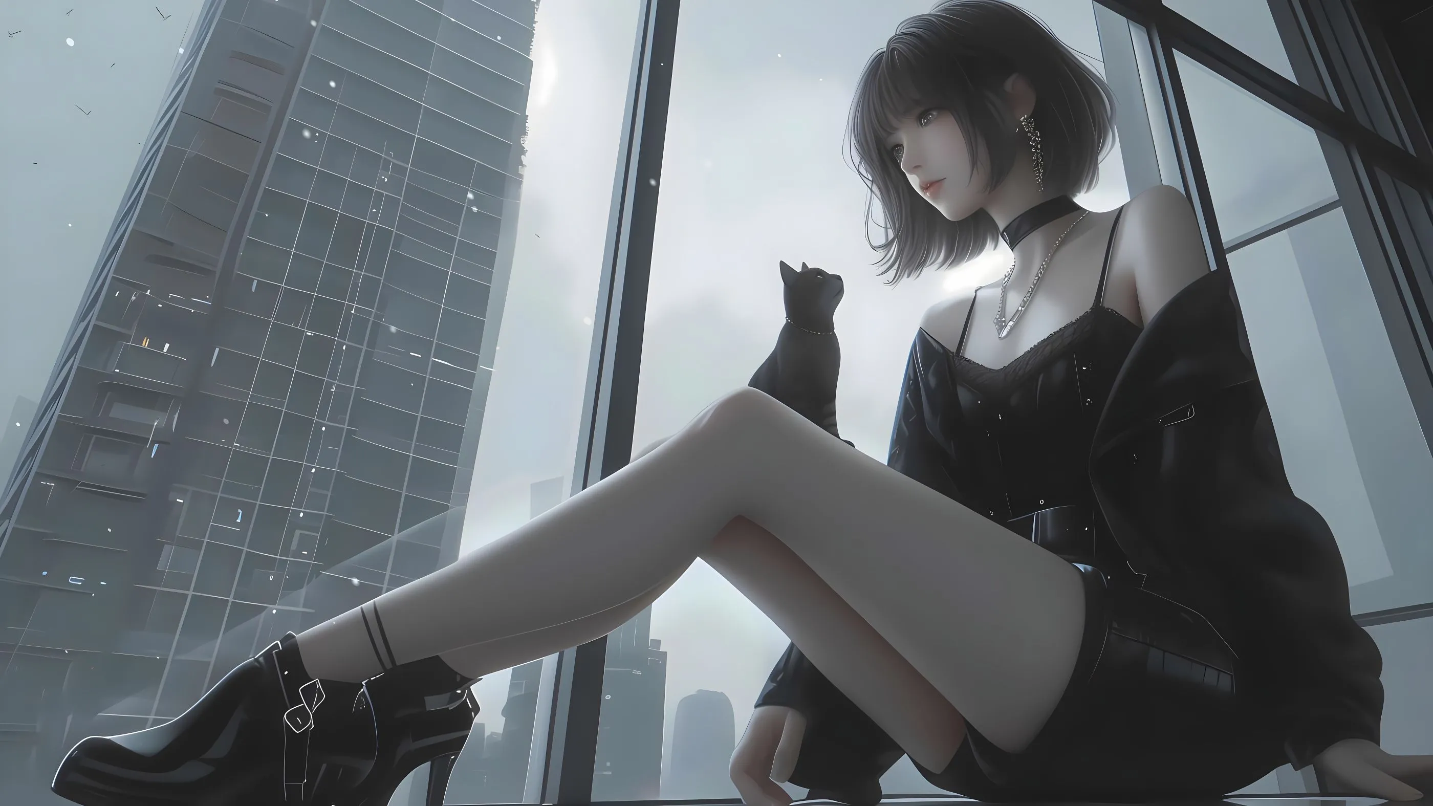 动漫 动漫少女 短发女孩 壁纸预览