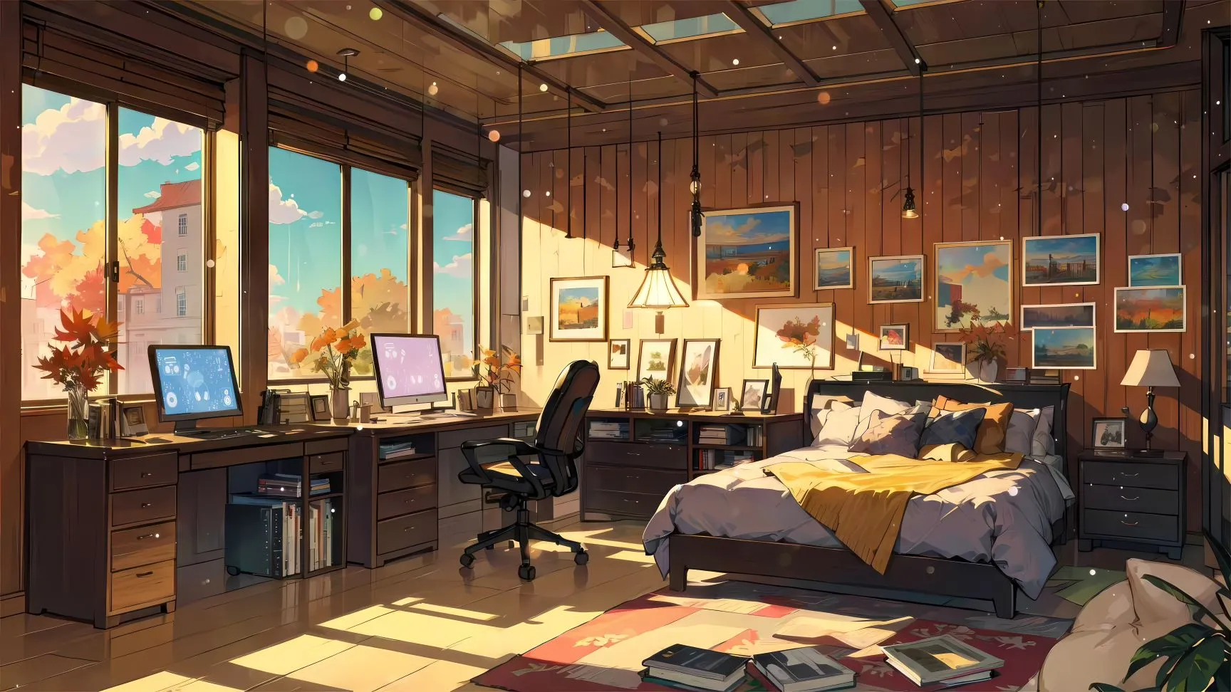 动漫 治愈 景色 日落 壁纸预览