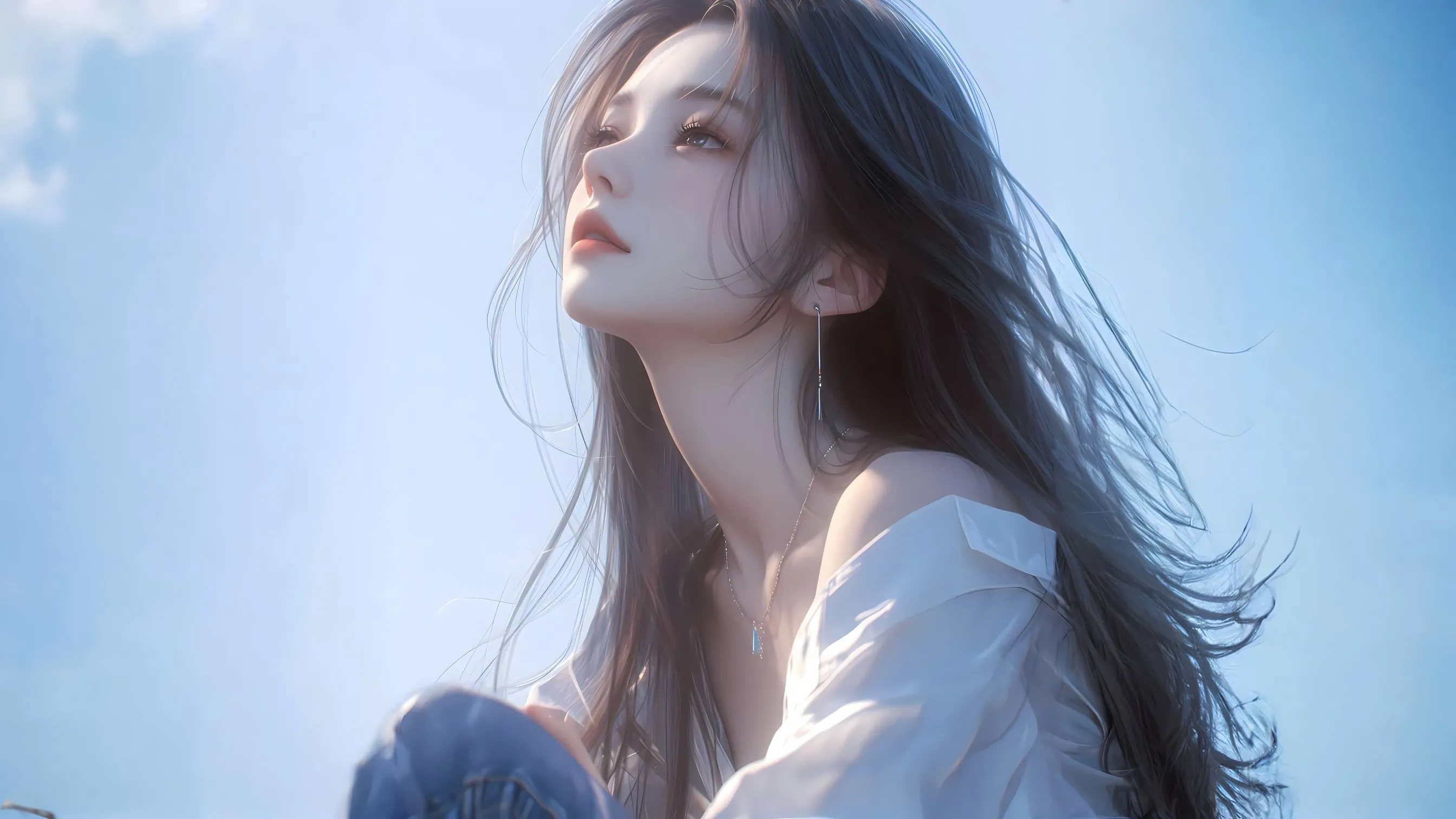 动漫 温柔知性少女 壁纸预览