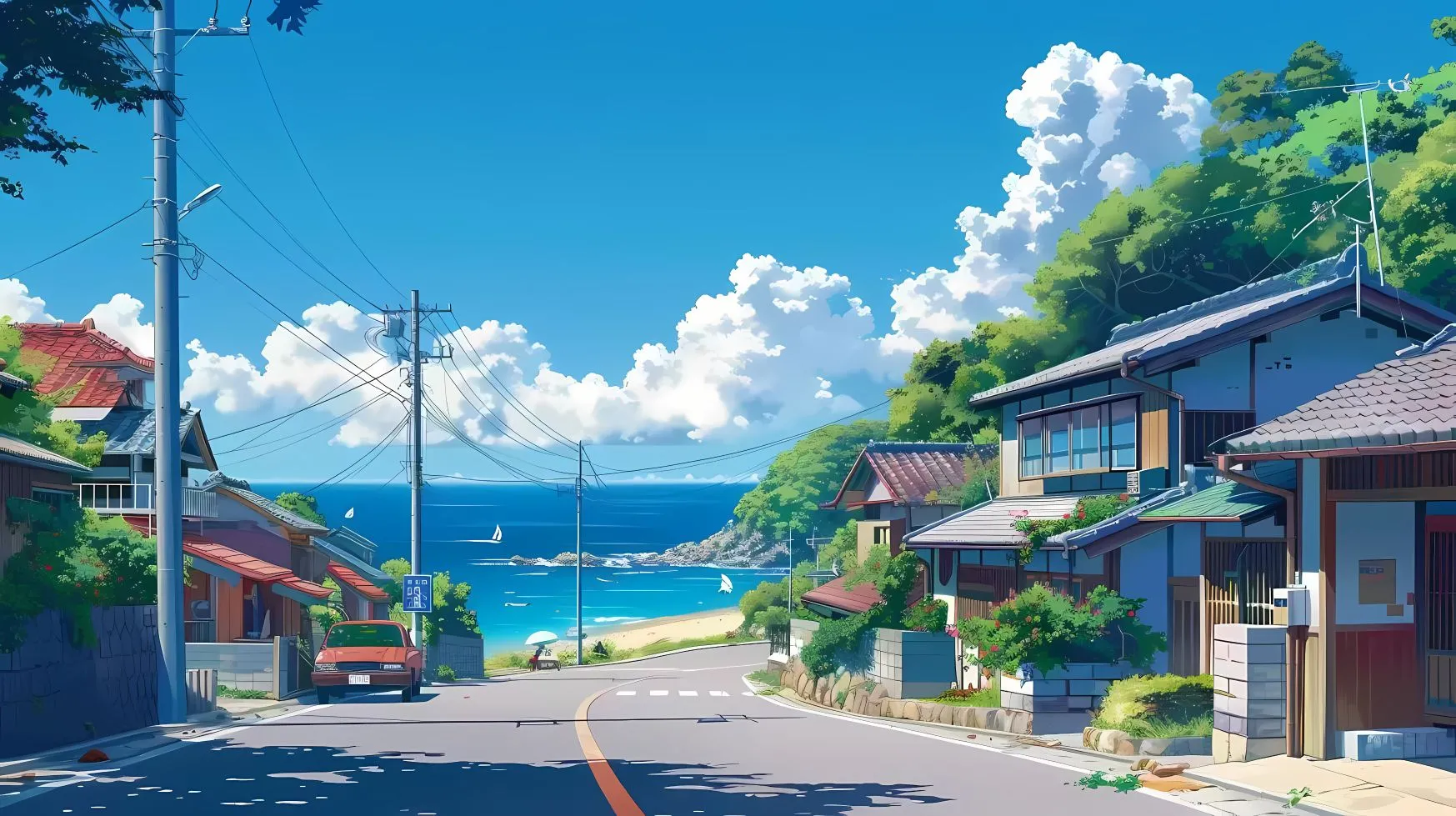 ins风 动漫 治愈 动漫场景 小清新 壁纸预览