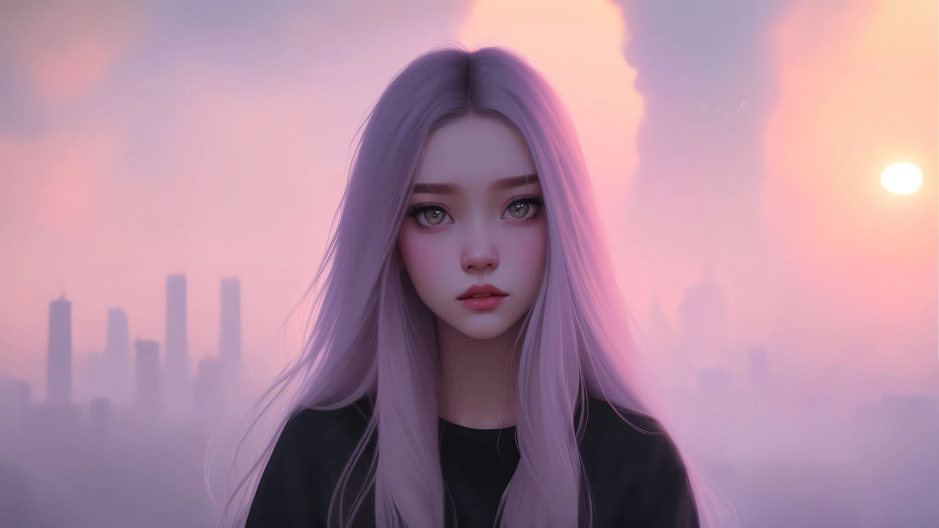 动漫 动漫少女 长发少女 粉发少女 壁纸预览