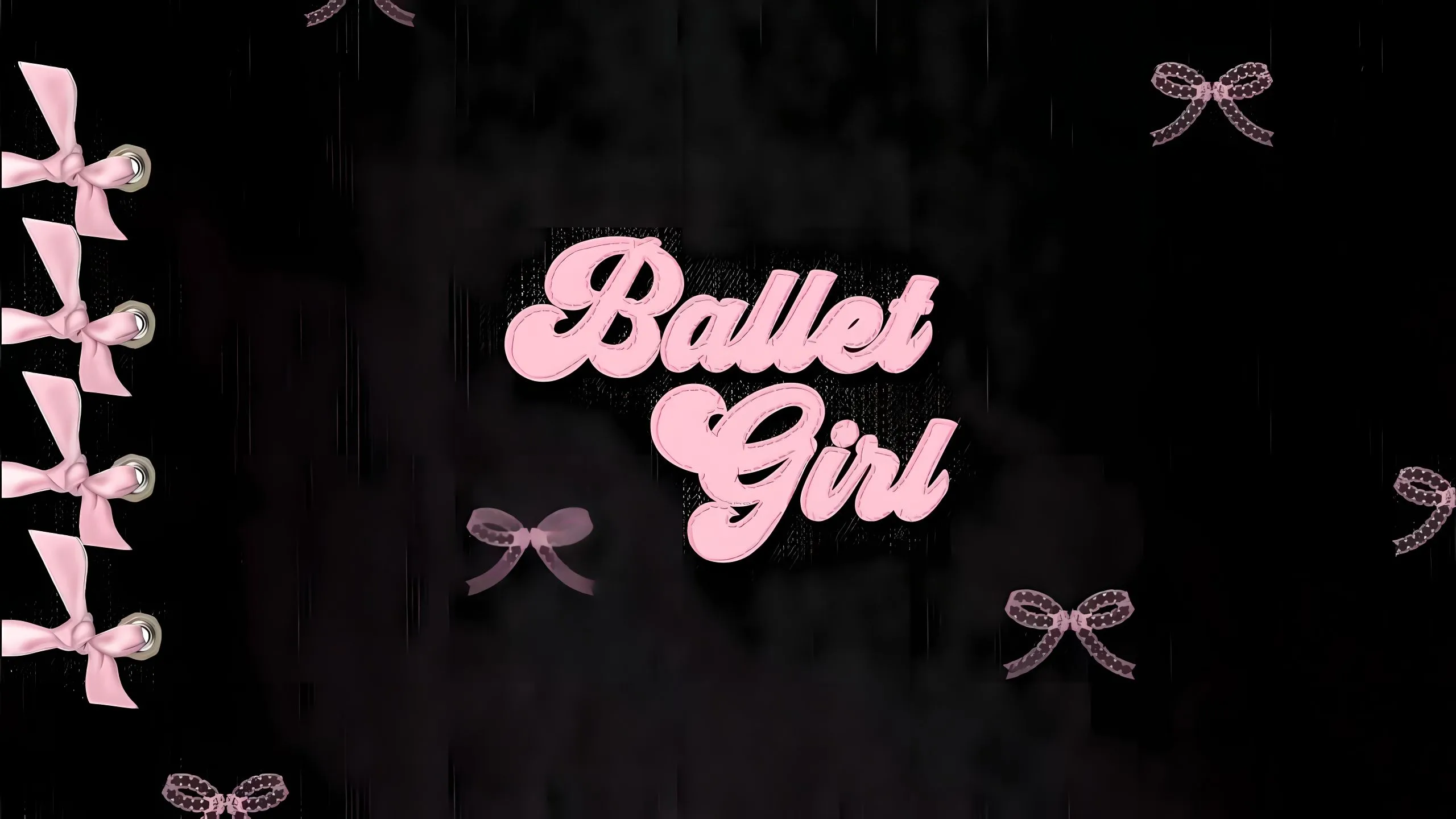 ins风 Ballrt girl 黑色 简约 壁纸预览