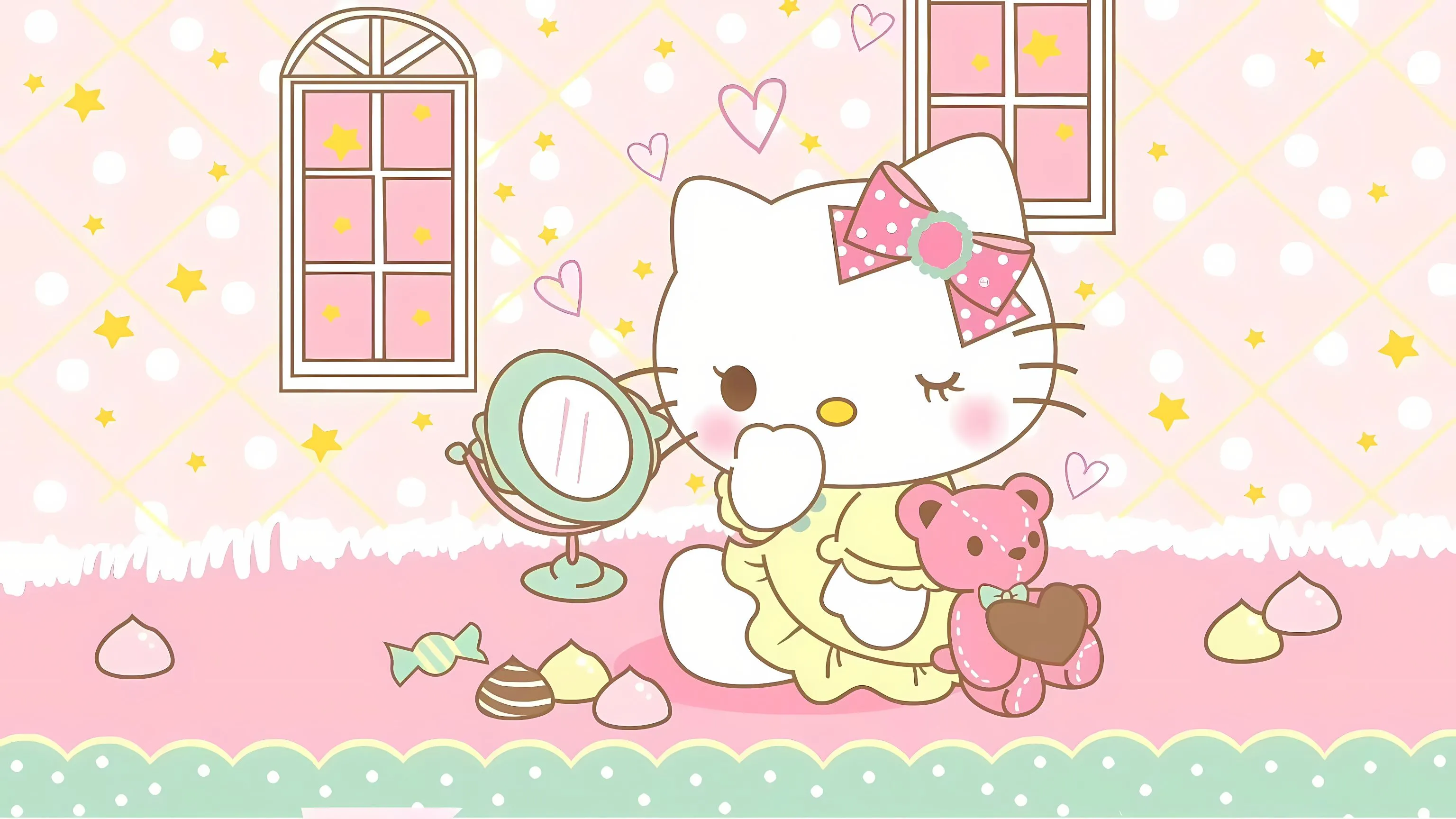 动漫 卡通 可爱 少女心 粉色系 helloKitty 壁纸预览