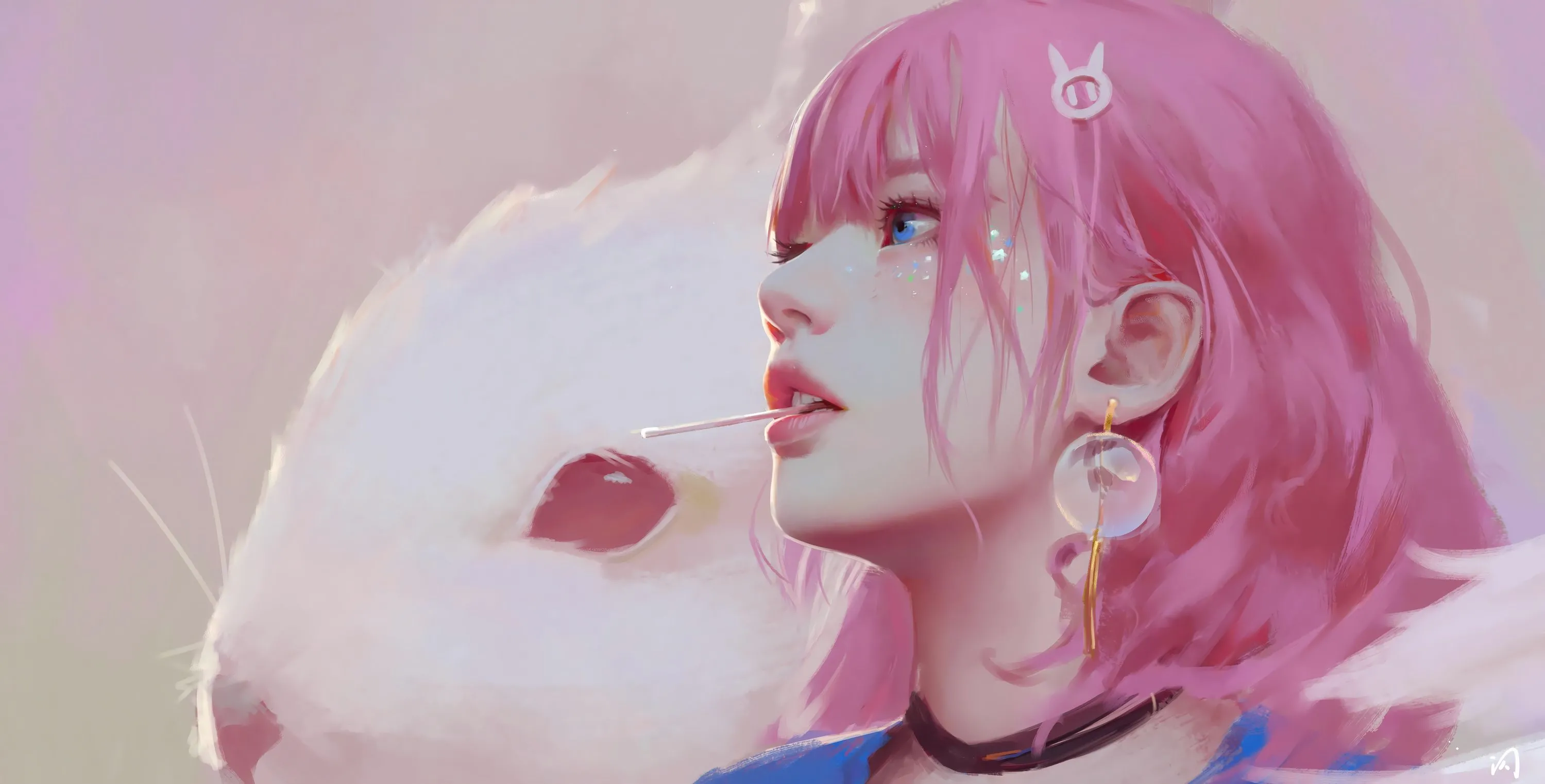 动漫 动漫少女 粉发少女 甜美 壁纸预览