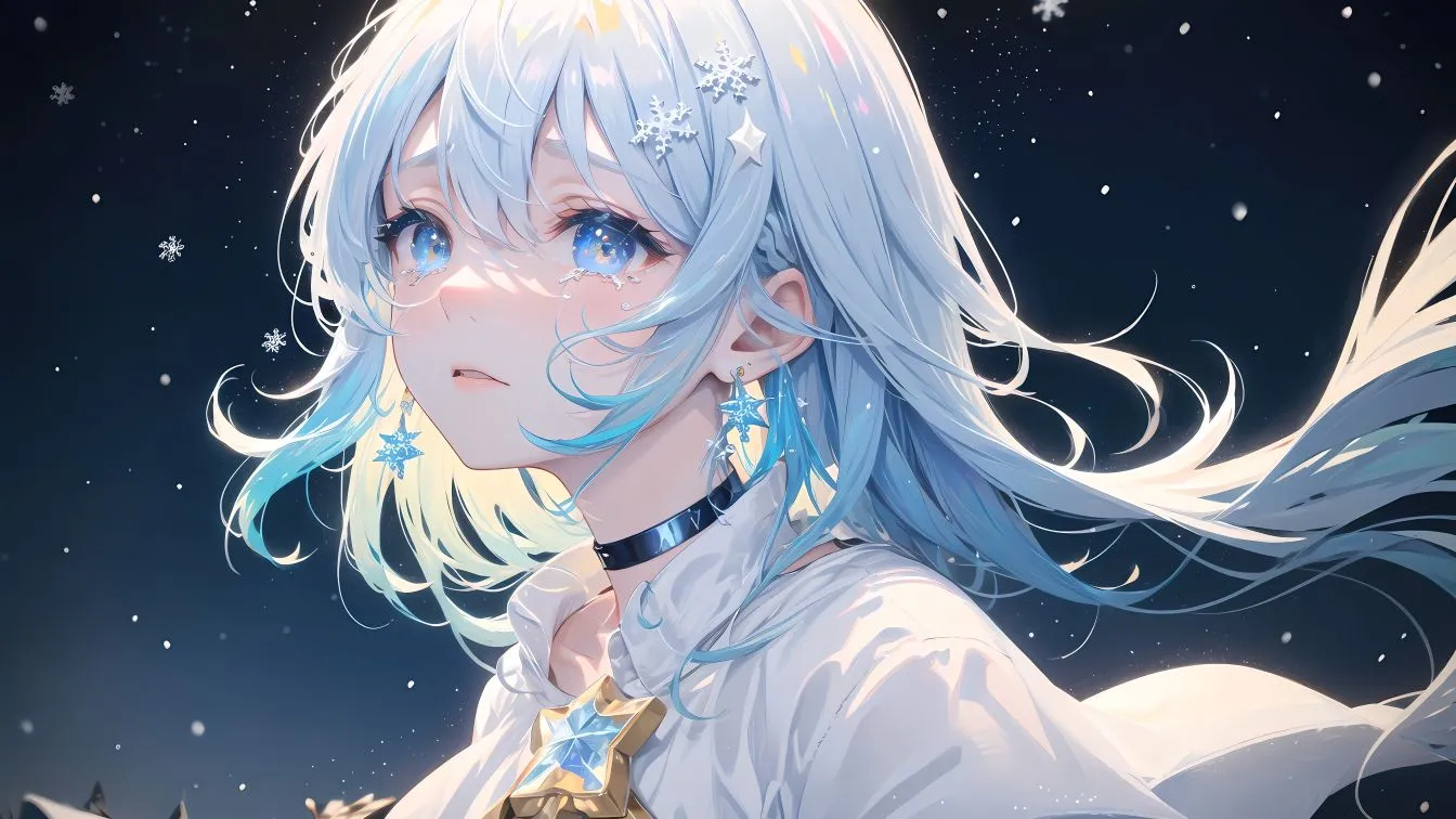 动漫 动漫少女 白发 绝美 壁纸预览