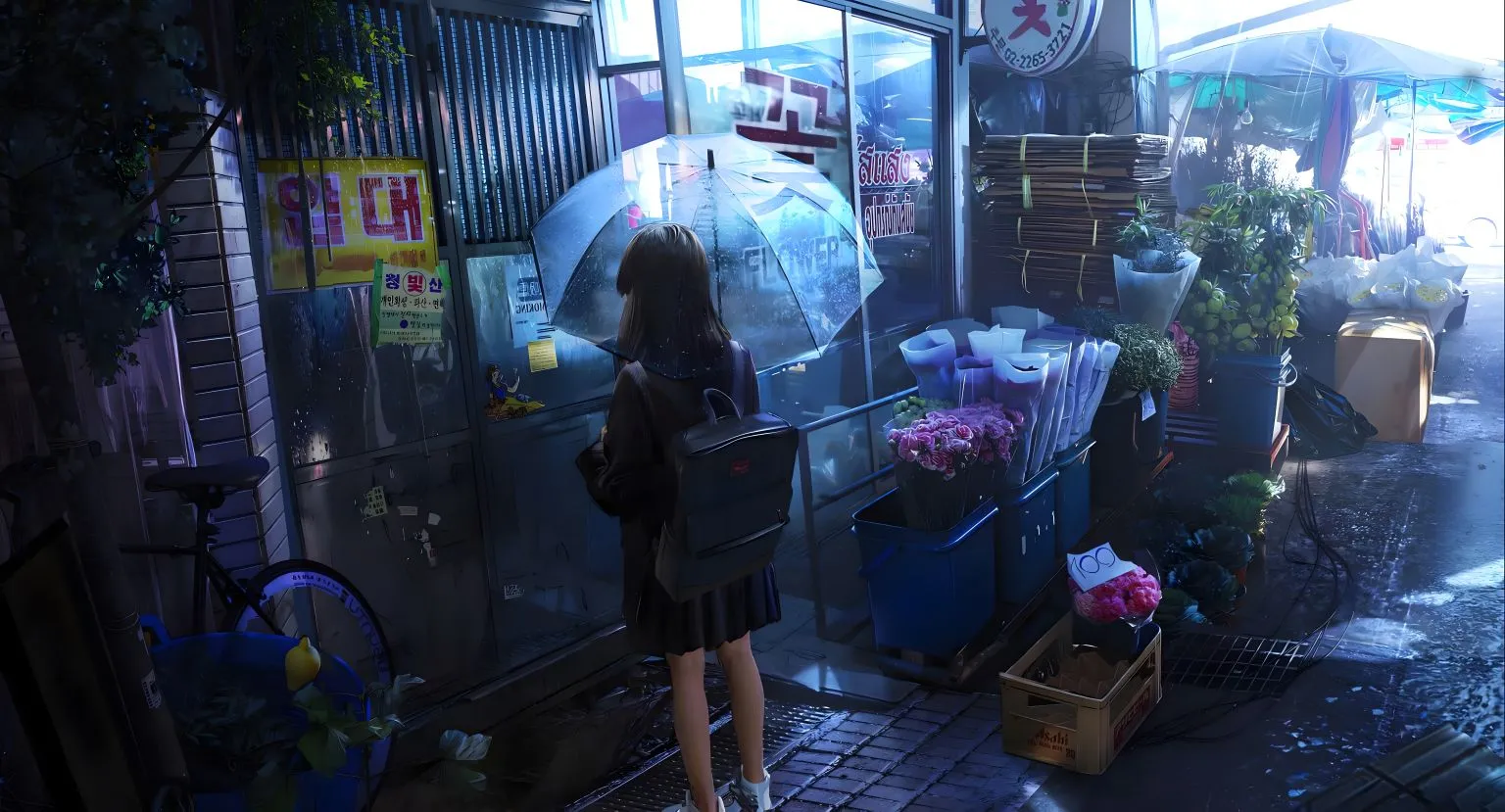 动漫 动漫场景 动漫少女 氛围感 治愈 壁纸预览