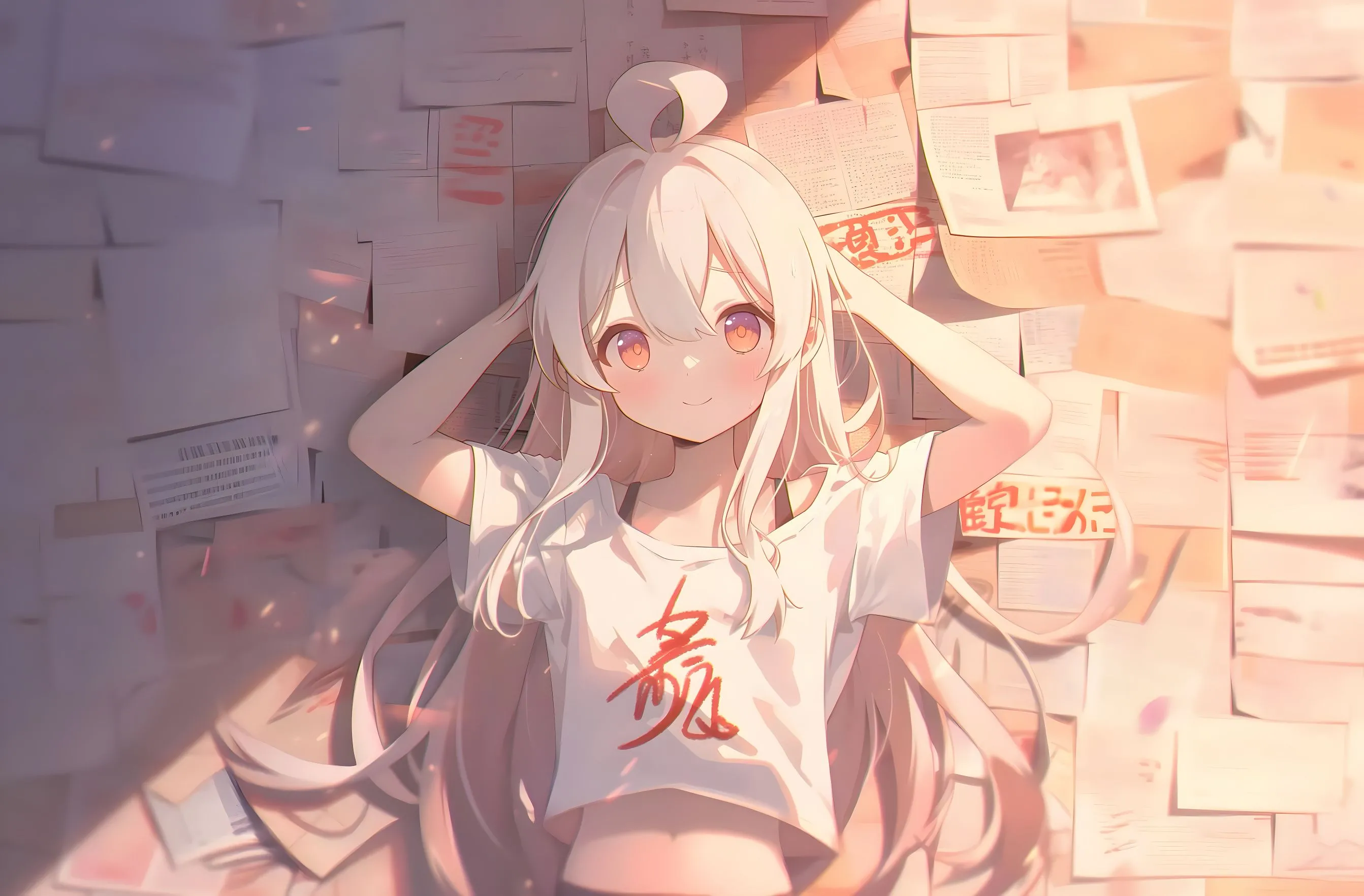 动漫 动漫少女 报纸美女 可爱 壁纸预览