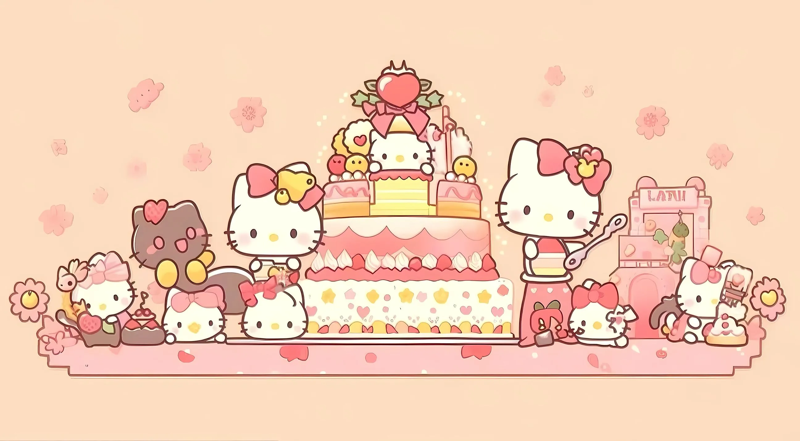 动漫 卡通 可爱 少女心 helloKitty 三丽鸥 壁纸预览