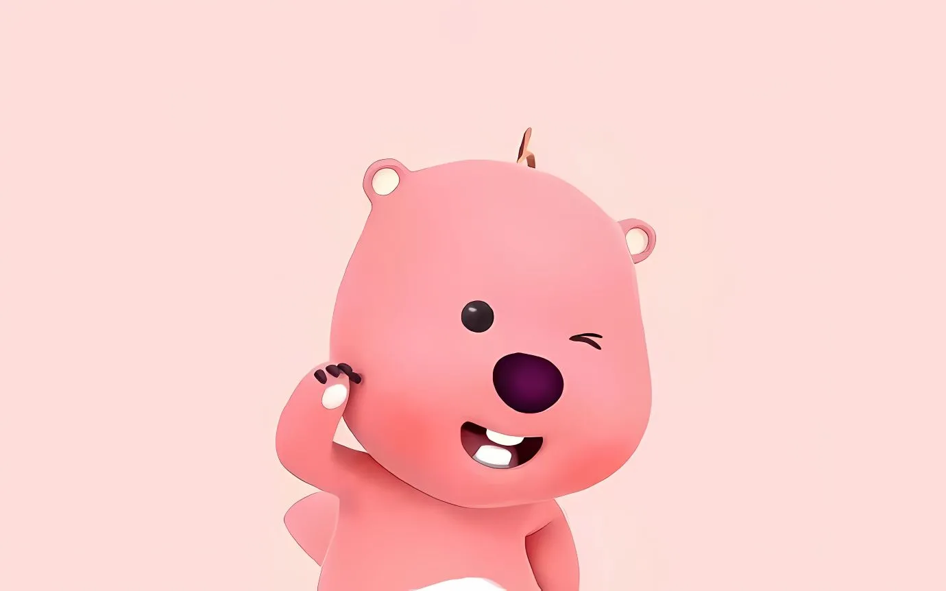 动漫 卡通 可爱 粉色 loppy;小海狸 壁纸预览