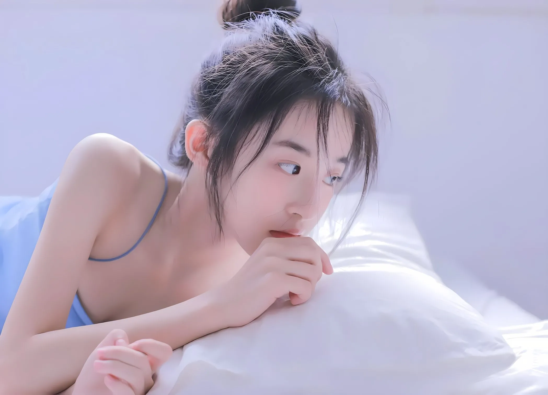 美女 阳光下的青春少女 高颜值 写真 壁纸预览