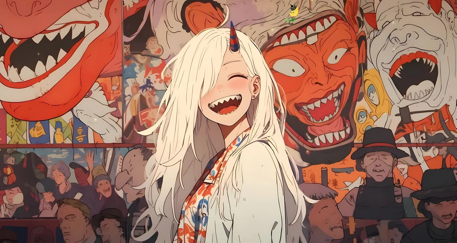 动漫 恶魔小少女 百鬼祭 壁纸预览