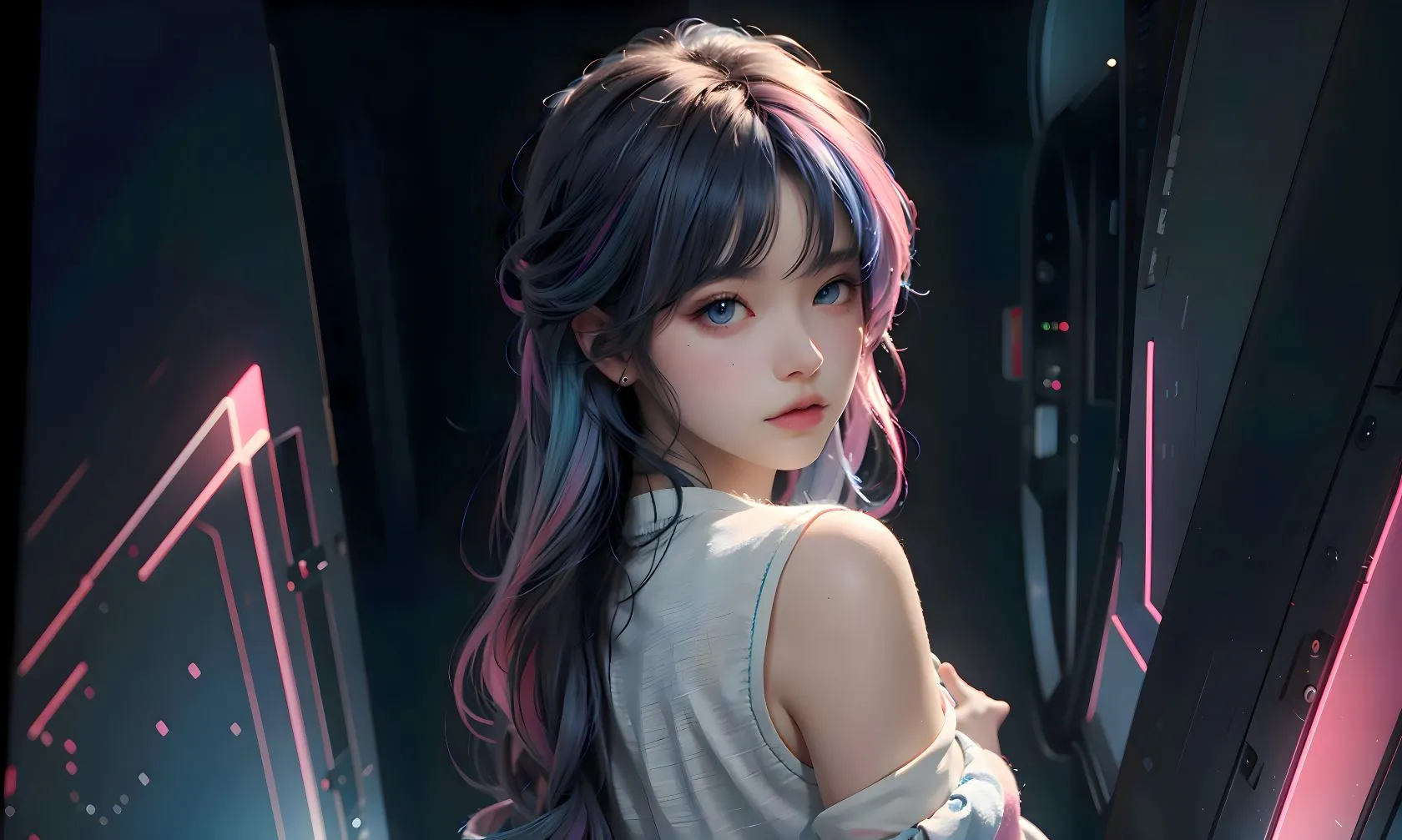 动漫 动漫少女 电竞少女 壁纸预览