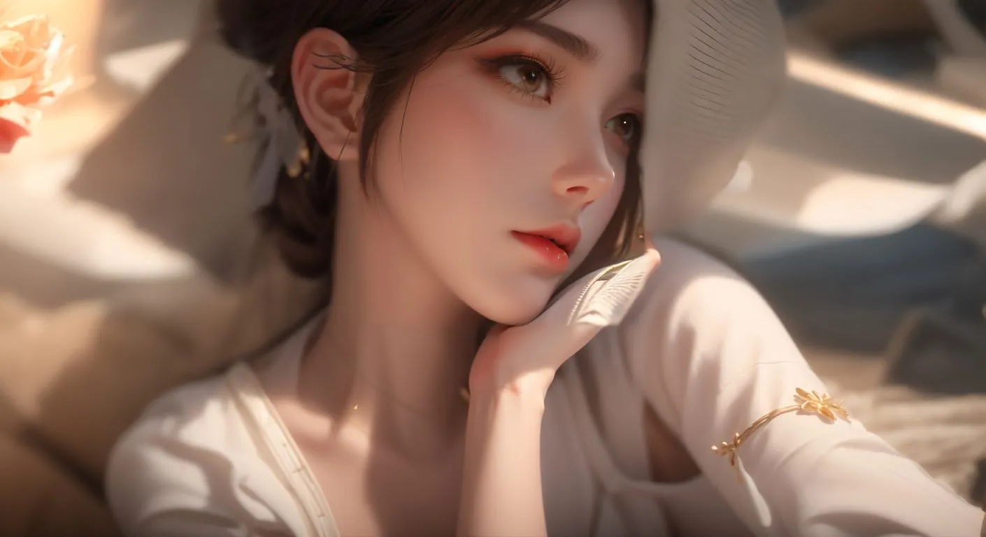 动漫 ai绘画 精致侧脸女孩 壁纸预览