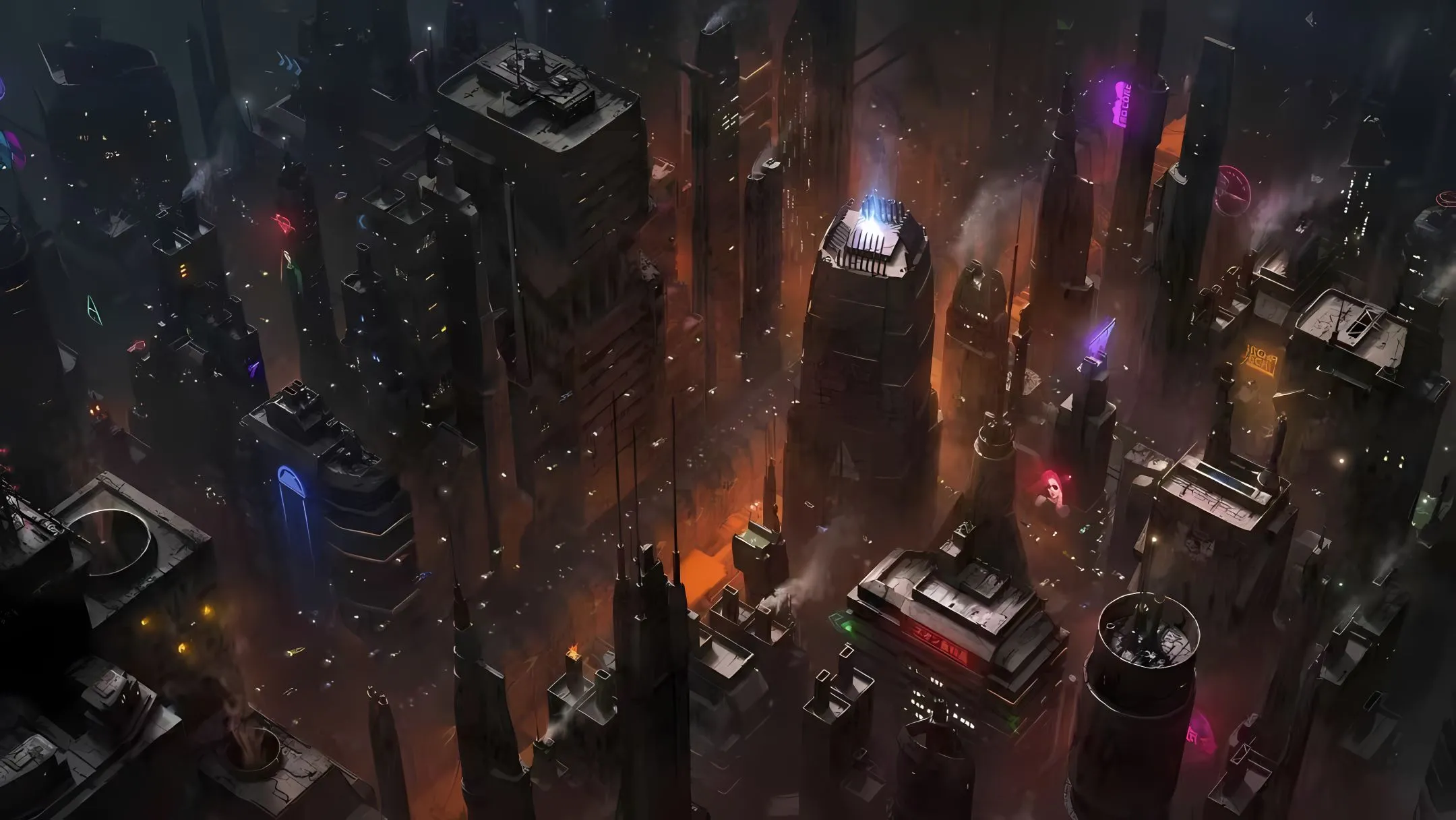 动漫 科幻 科技未来 动漫城市夜景 壁纸预览