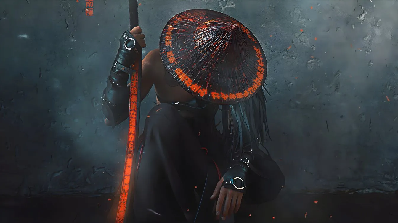 动漫 炫酷 武士 壁纸预览