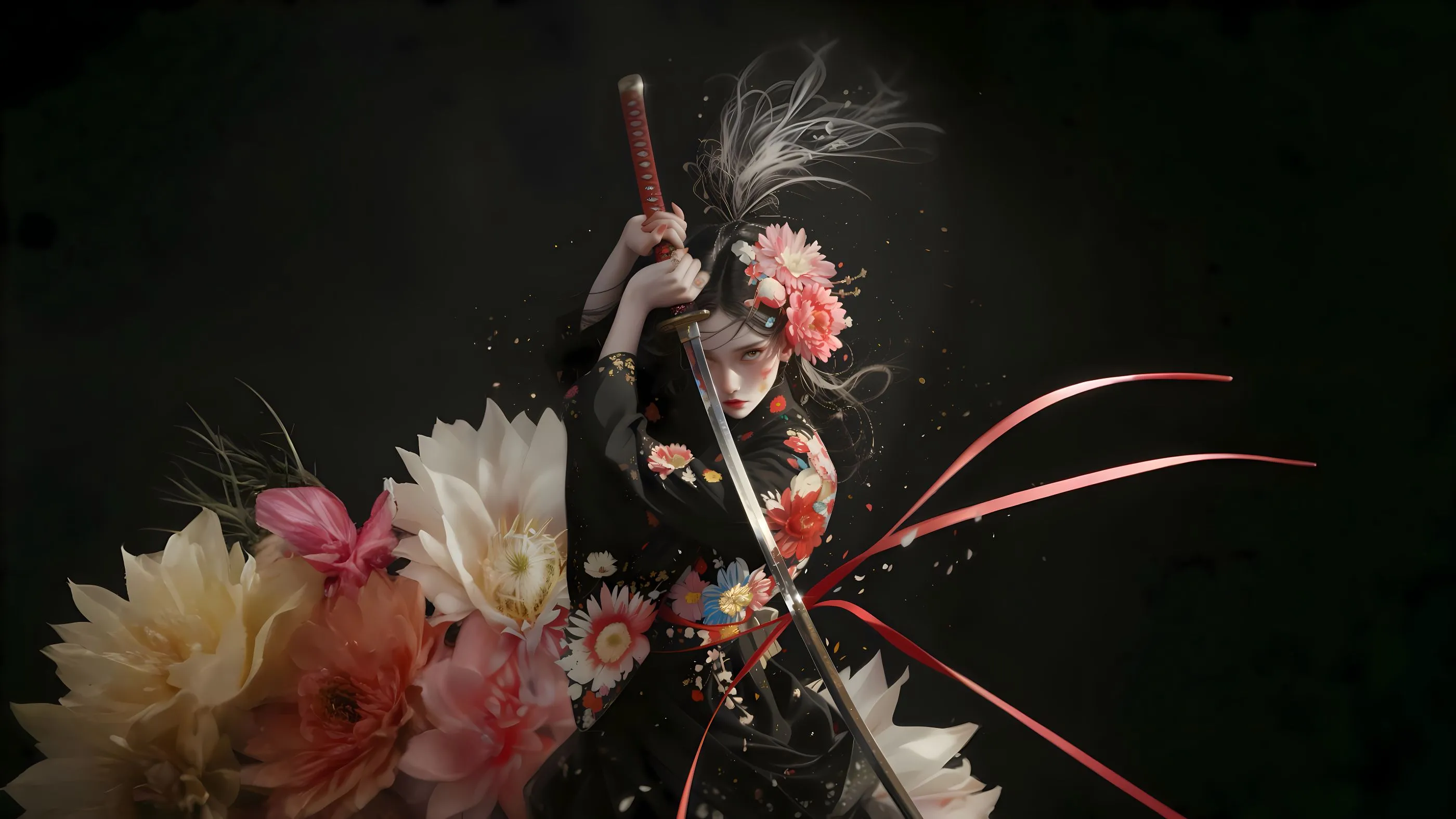 动漫 女武士 拽酷 壁纸预览