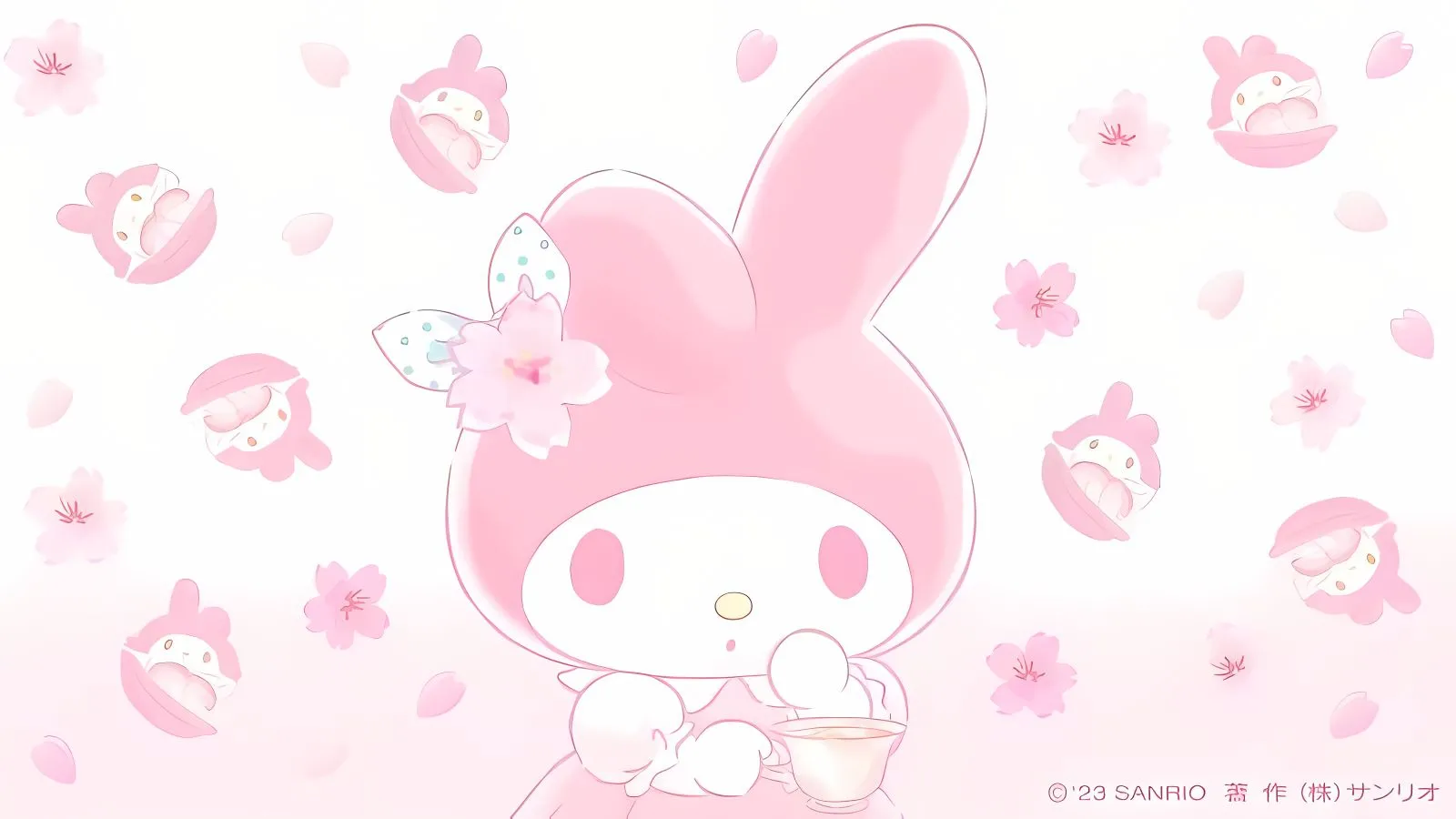 动漫 卡通 三丽鸥 美乐蒂 少女心 粉色 壁纸预览
