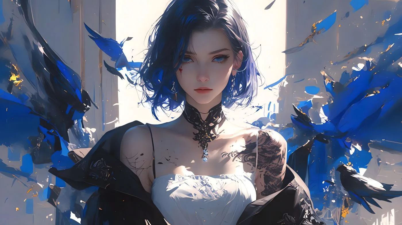 动漫 短发少女 拽酷 壁纸预览