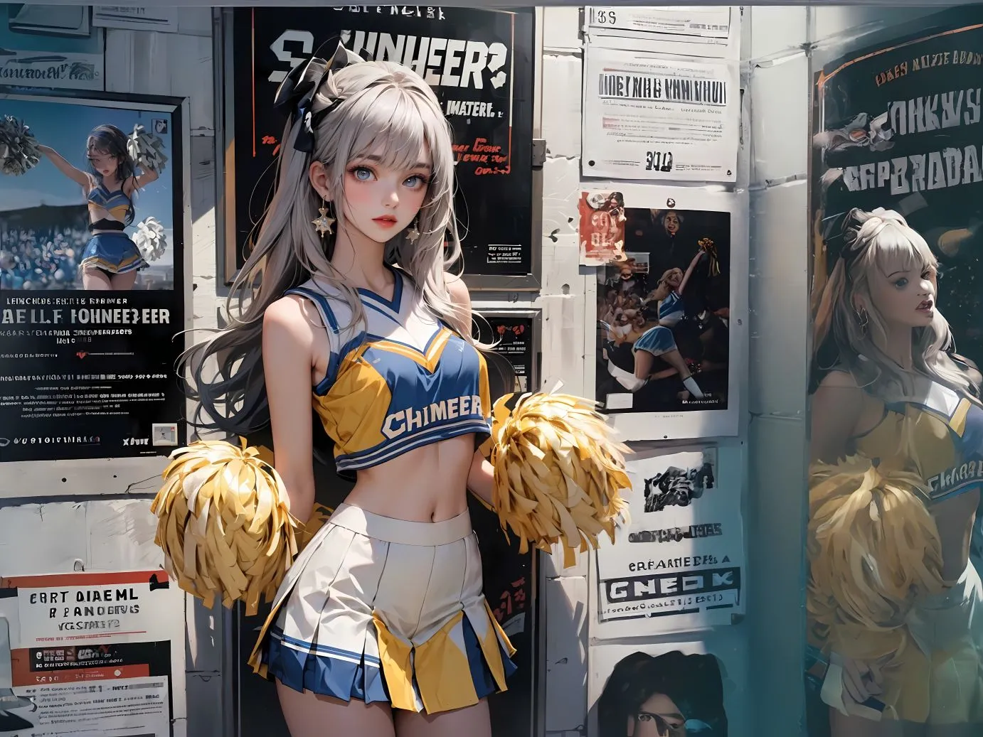 动漫 报纸美女 壁纸预览