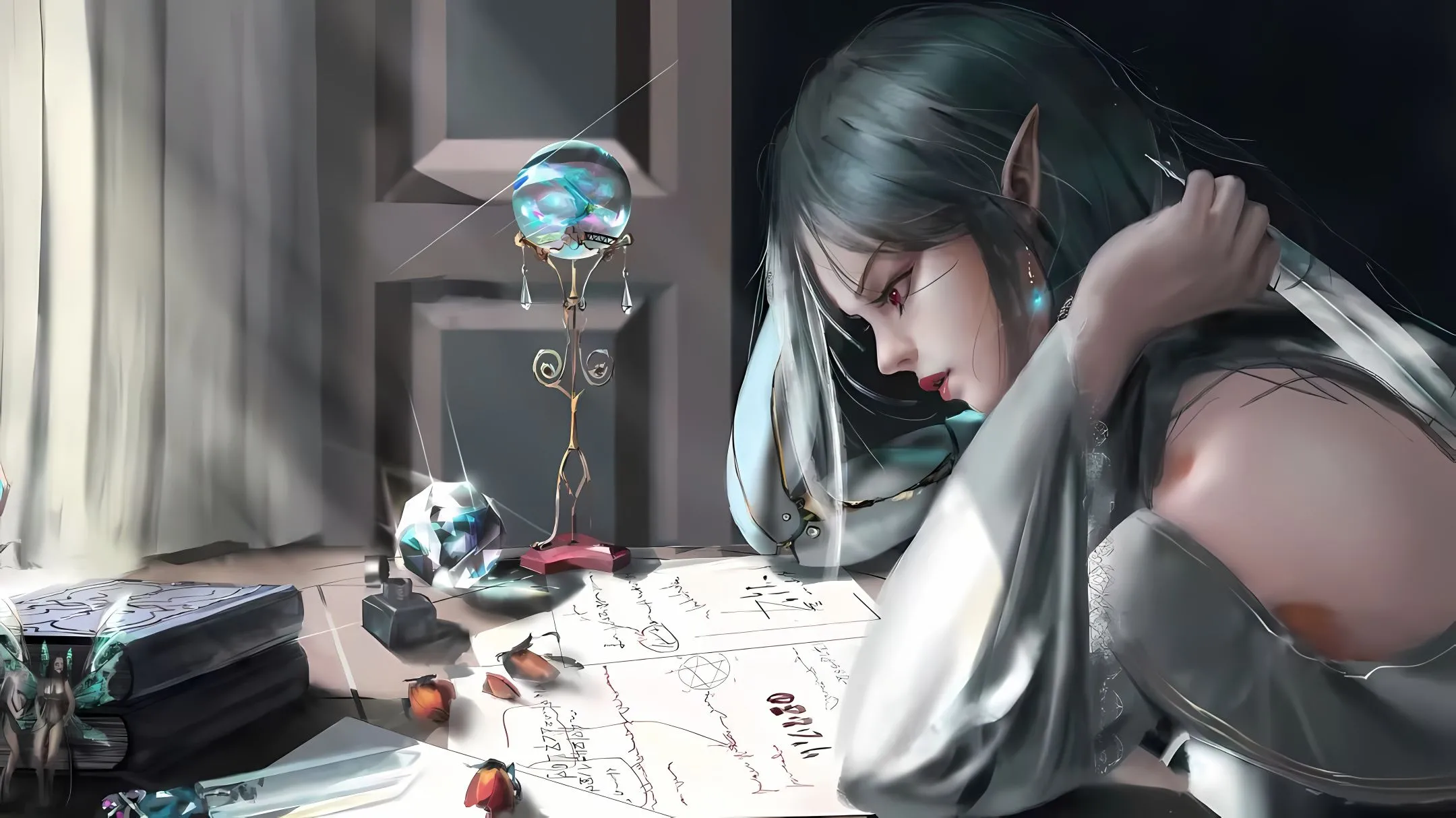 动漫 精灵少女 动漫少女 壁纸预览