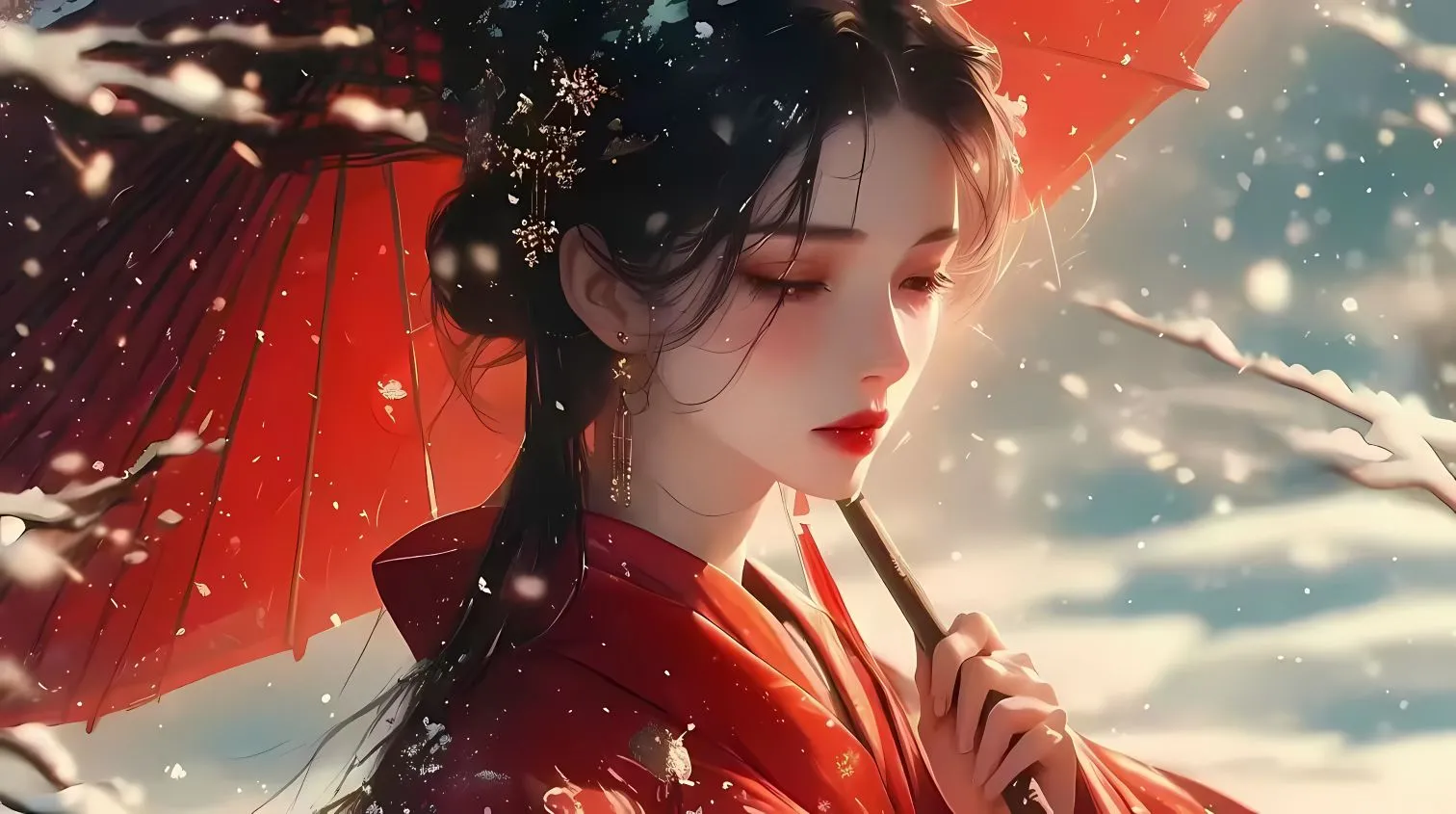 卡通 古风 古风美人 唯美 壁纸预览