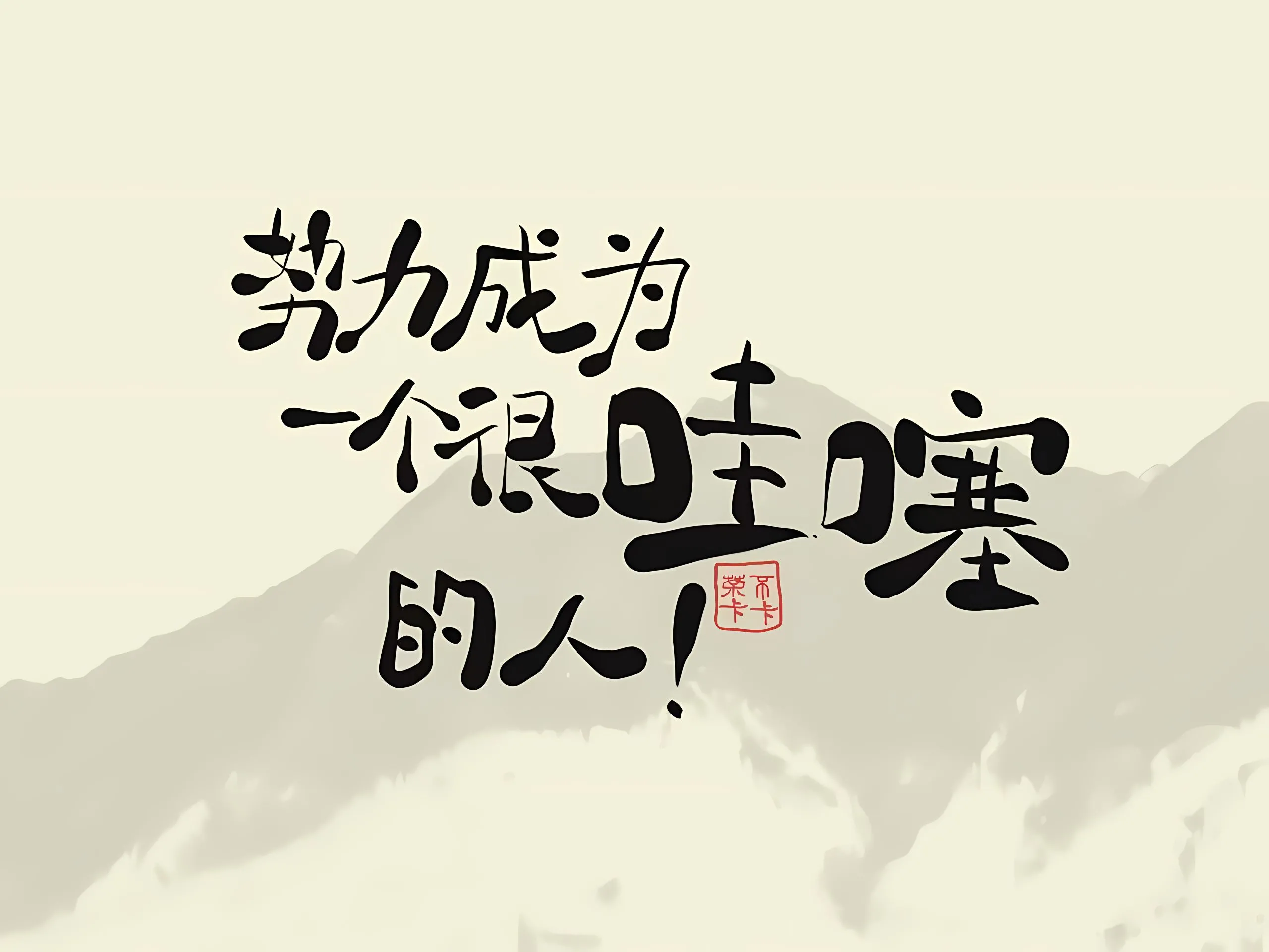 励志 文字 壁纸预览