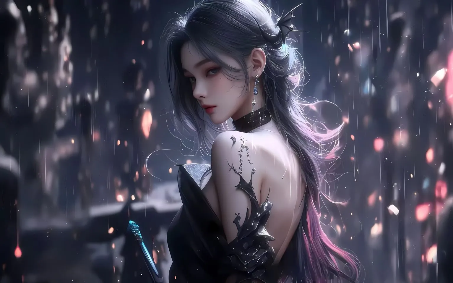 动漫 美女 赛博朋克 壁纸预览