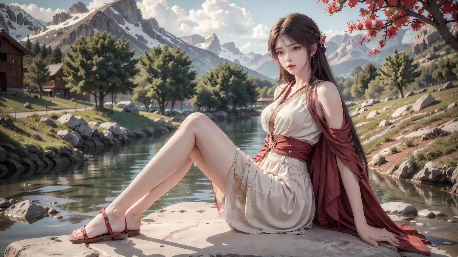 动漫 完美世界 火灵儿 ai绘画 壁纸预览